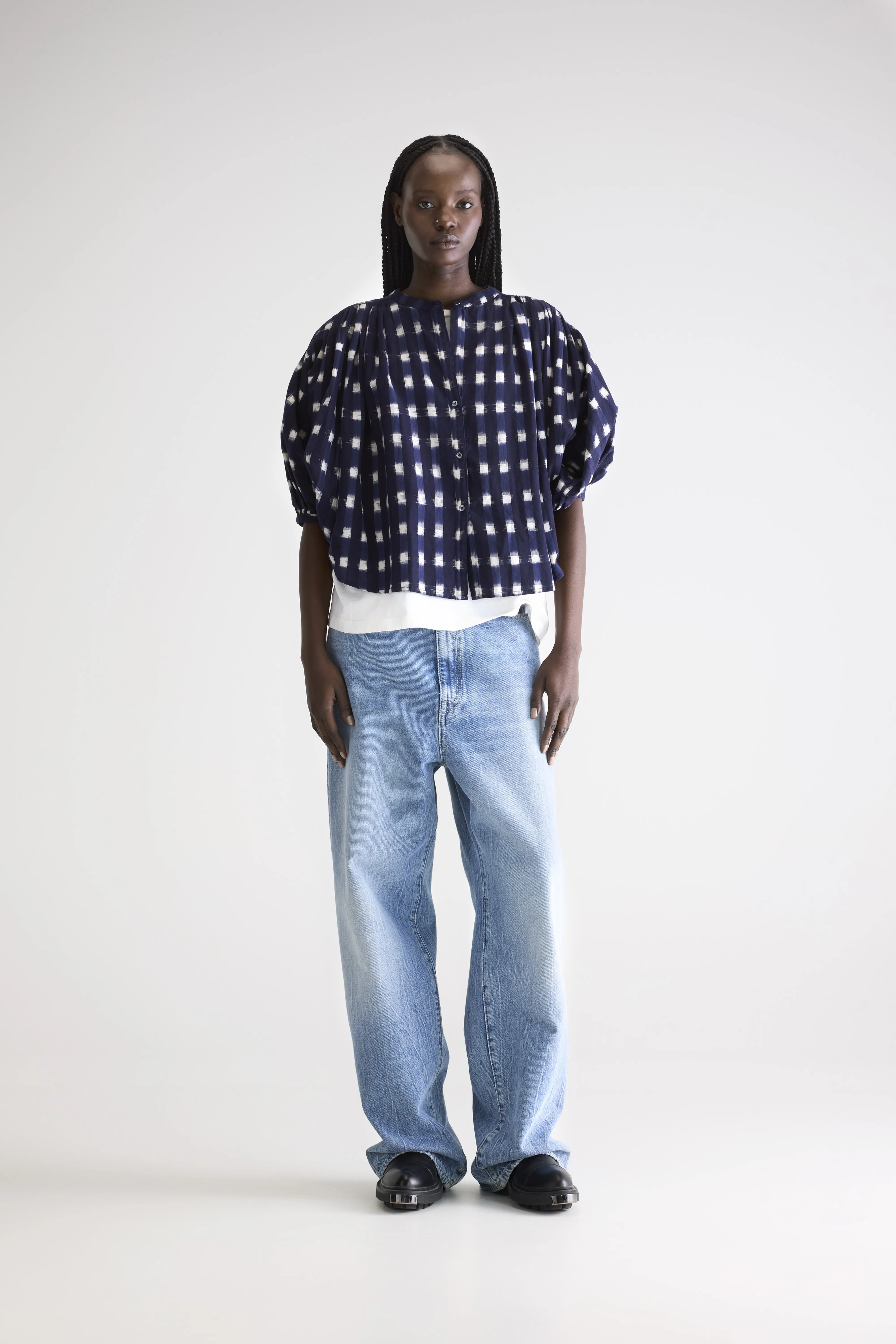 Ink cropped blouse (252 / W / COMBO A) - Image 3