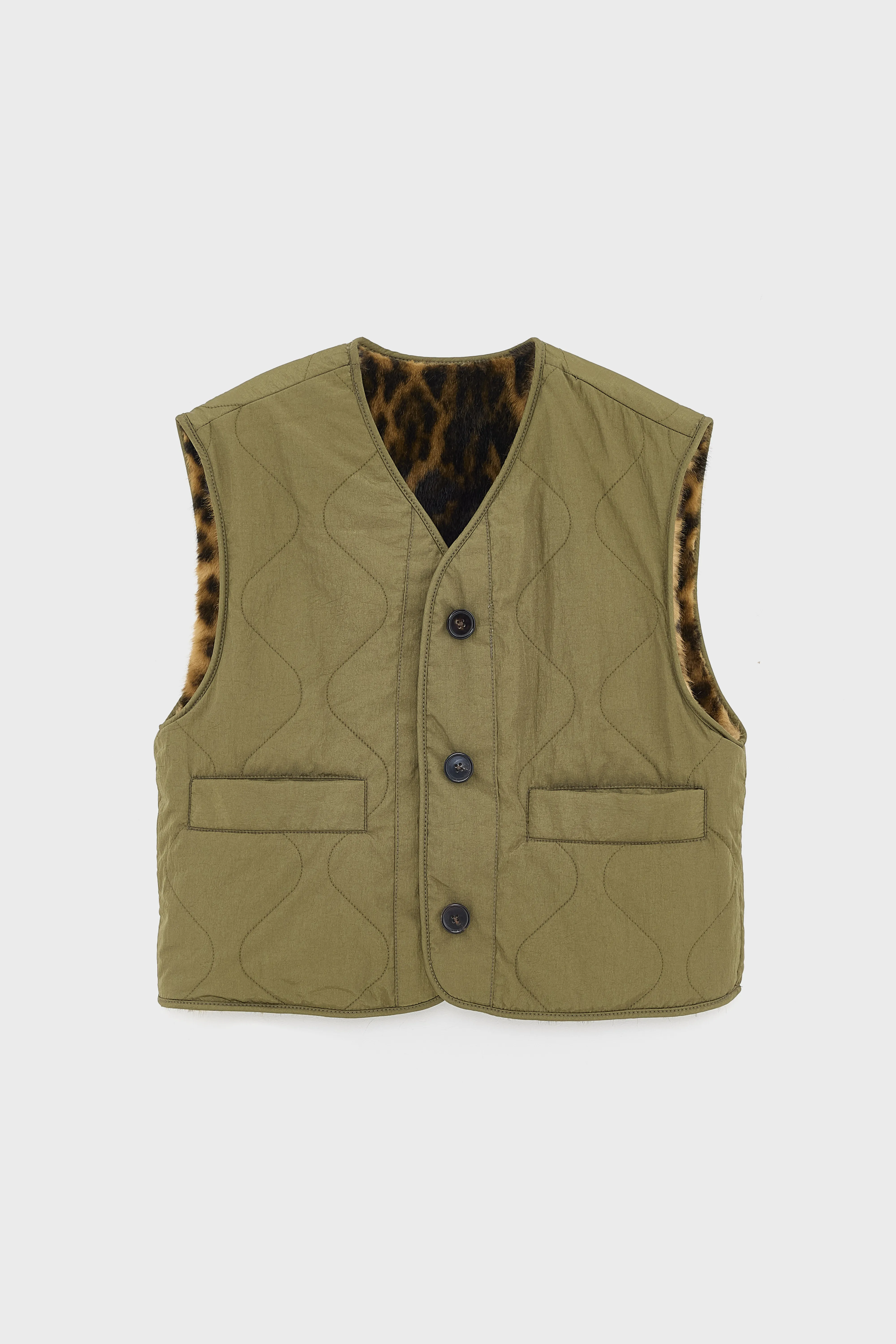 Eloise sleeveless jacket (252 / W / ARMY) - Image 8