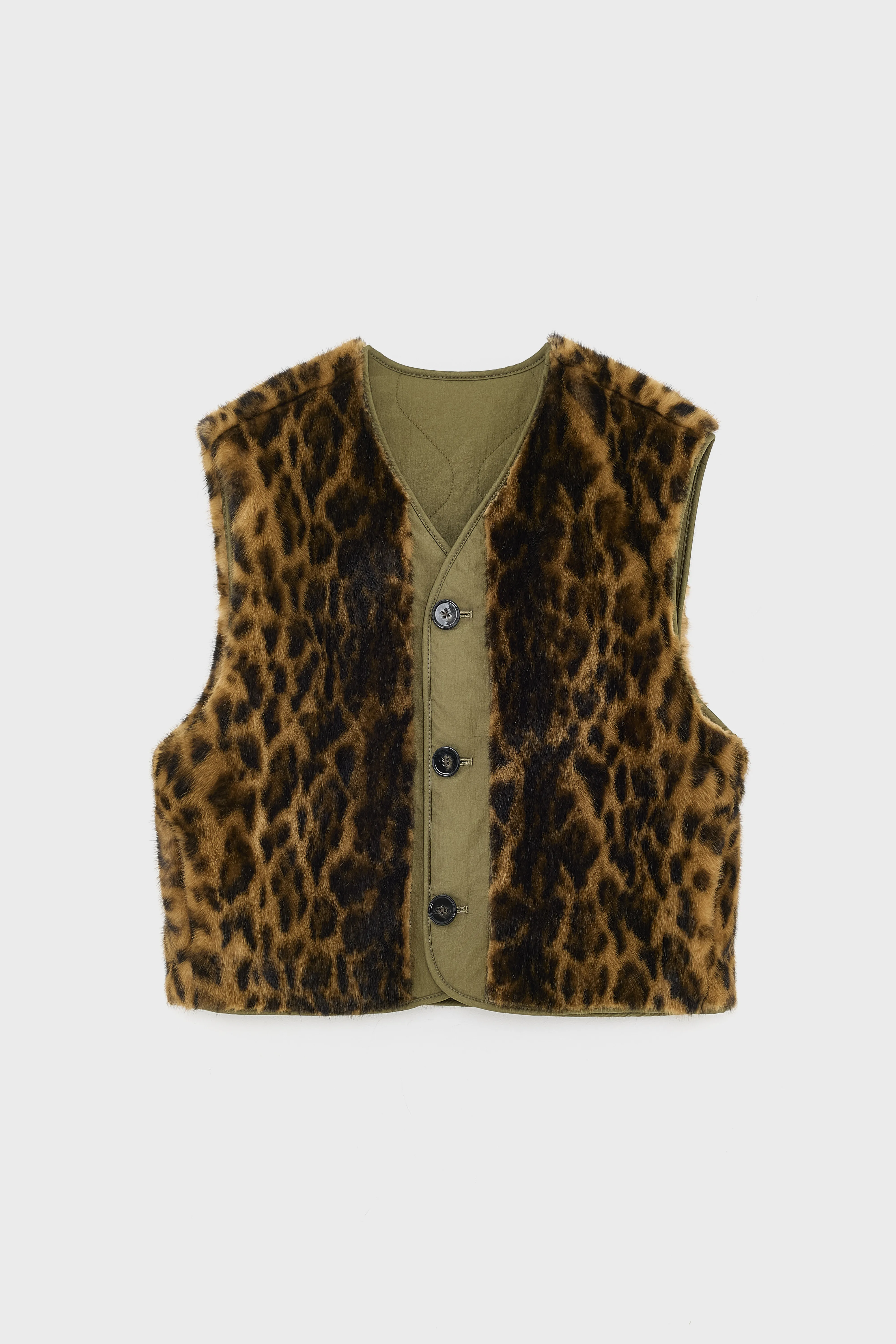 Eloise sleeveless jacket (252 / W / ARMY) - Image 9