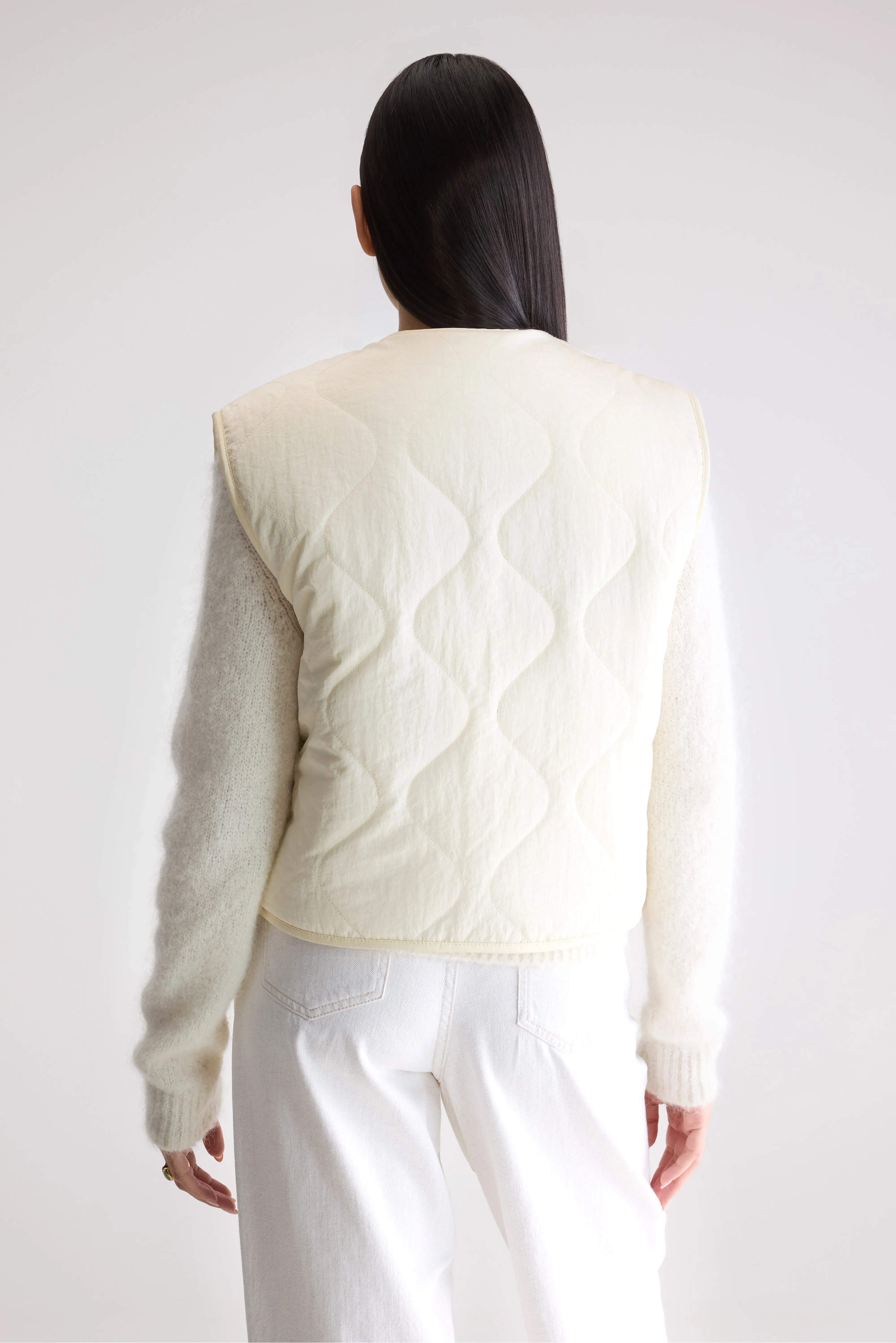Eloise sleeveless jacket (252 / W / BUTTER) - Image 5