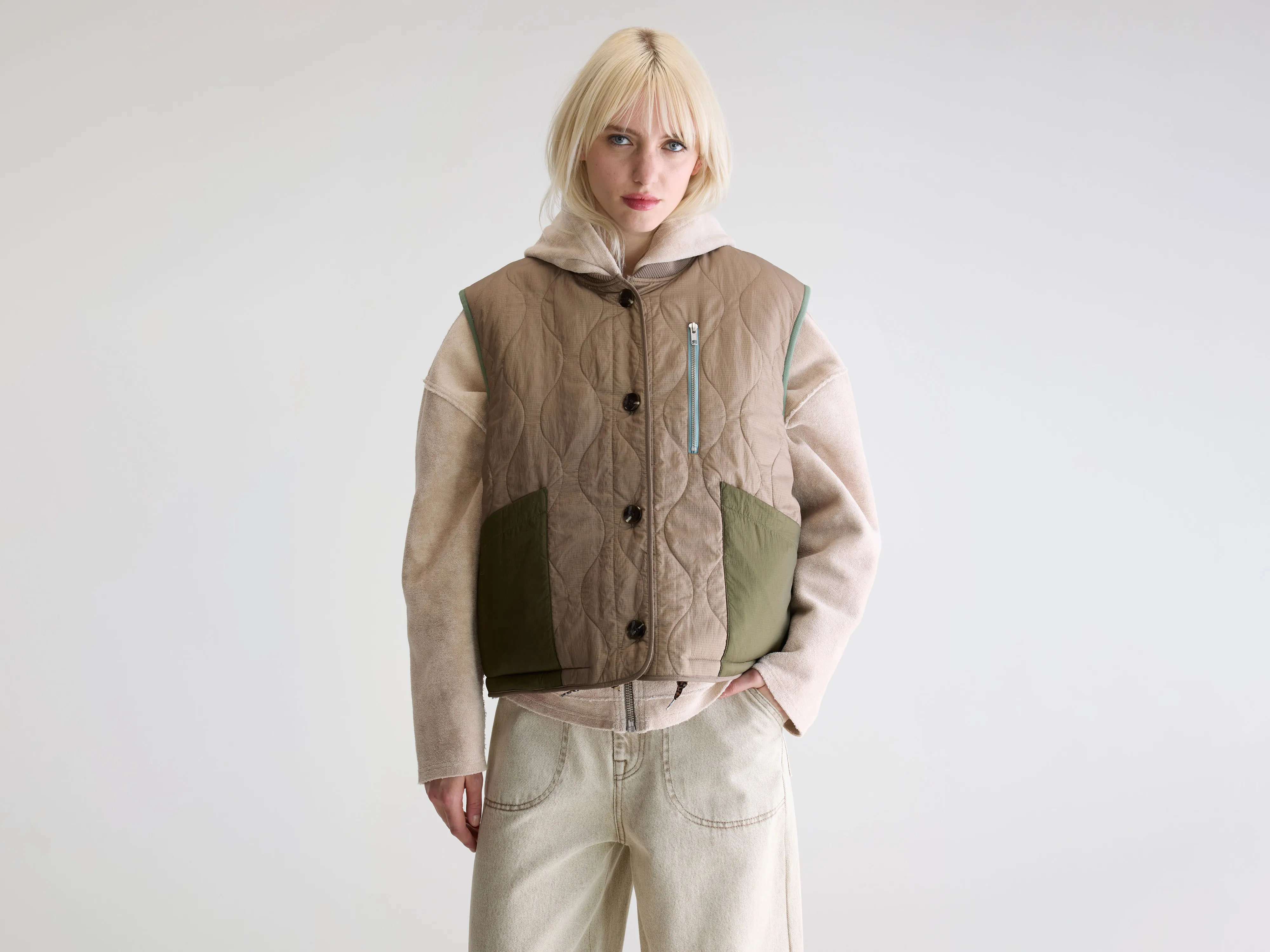 Hamilton sleeveless jacket (252 / W / PEEL)
