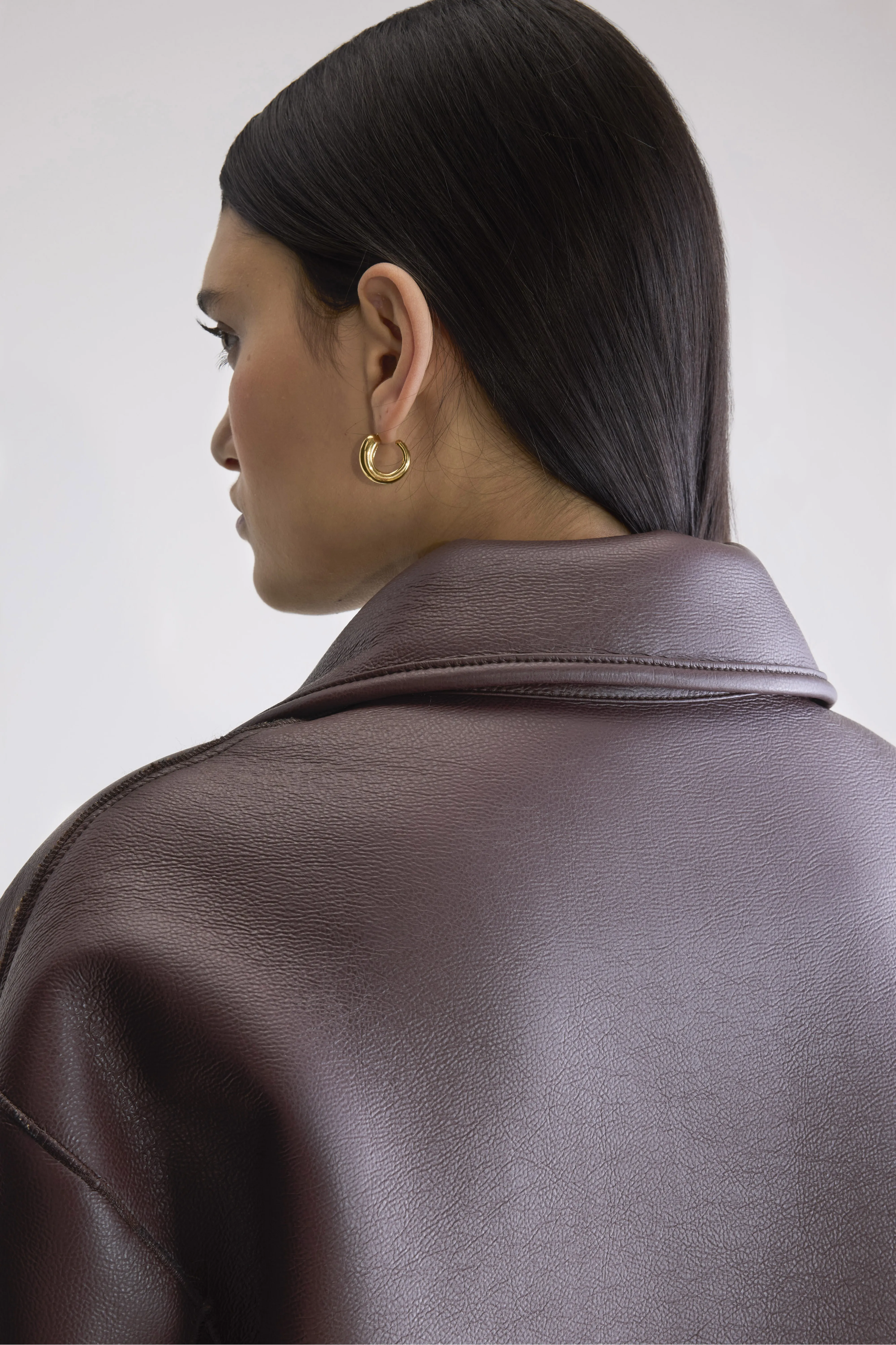 Easton long coat (252 / W / DARK ROAST) - Image 6
