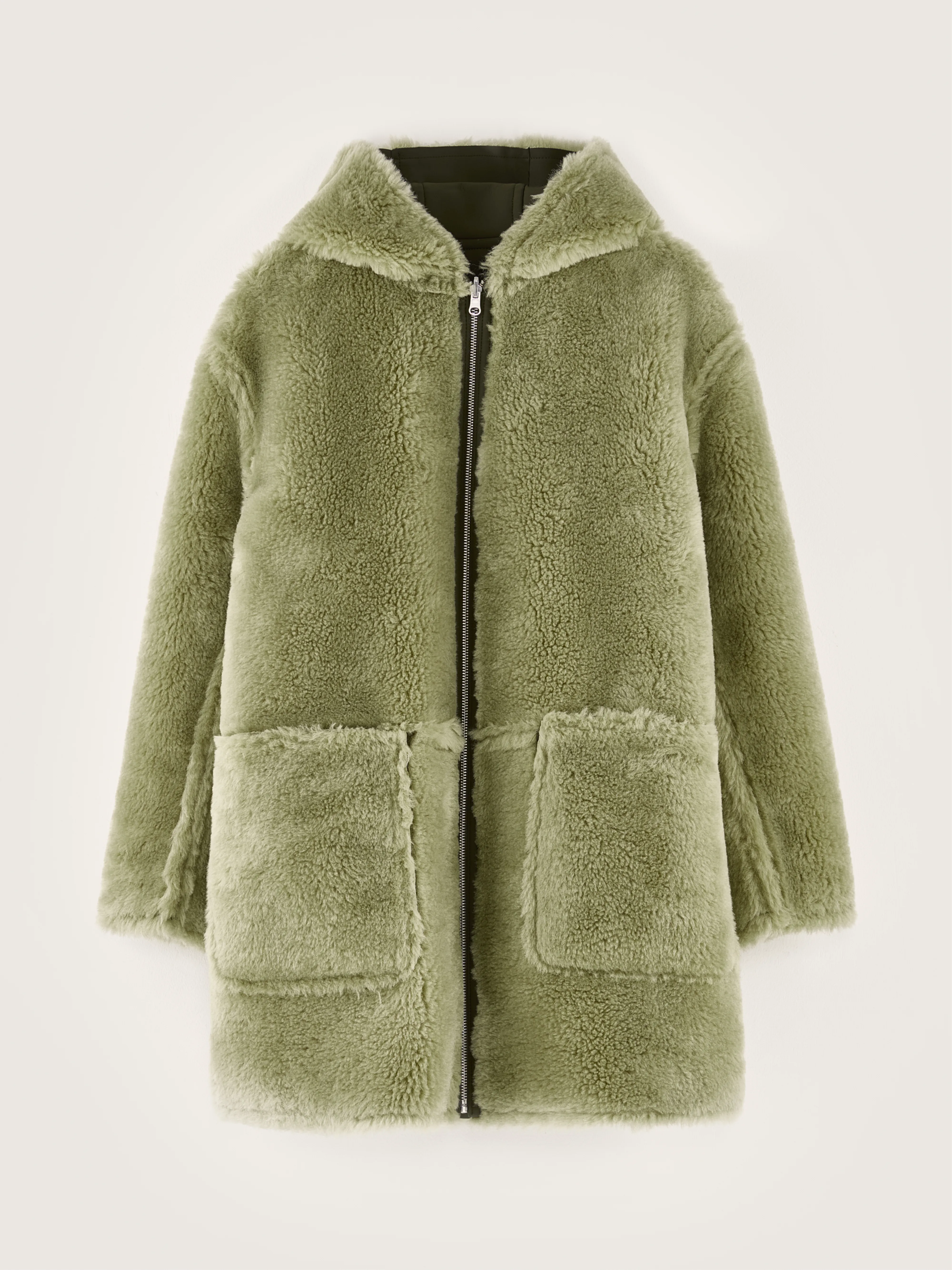 Elodie hooded coat (242 / W / MOSS) - Image 8