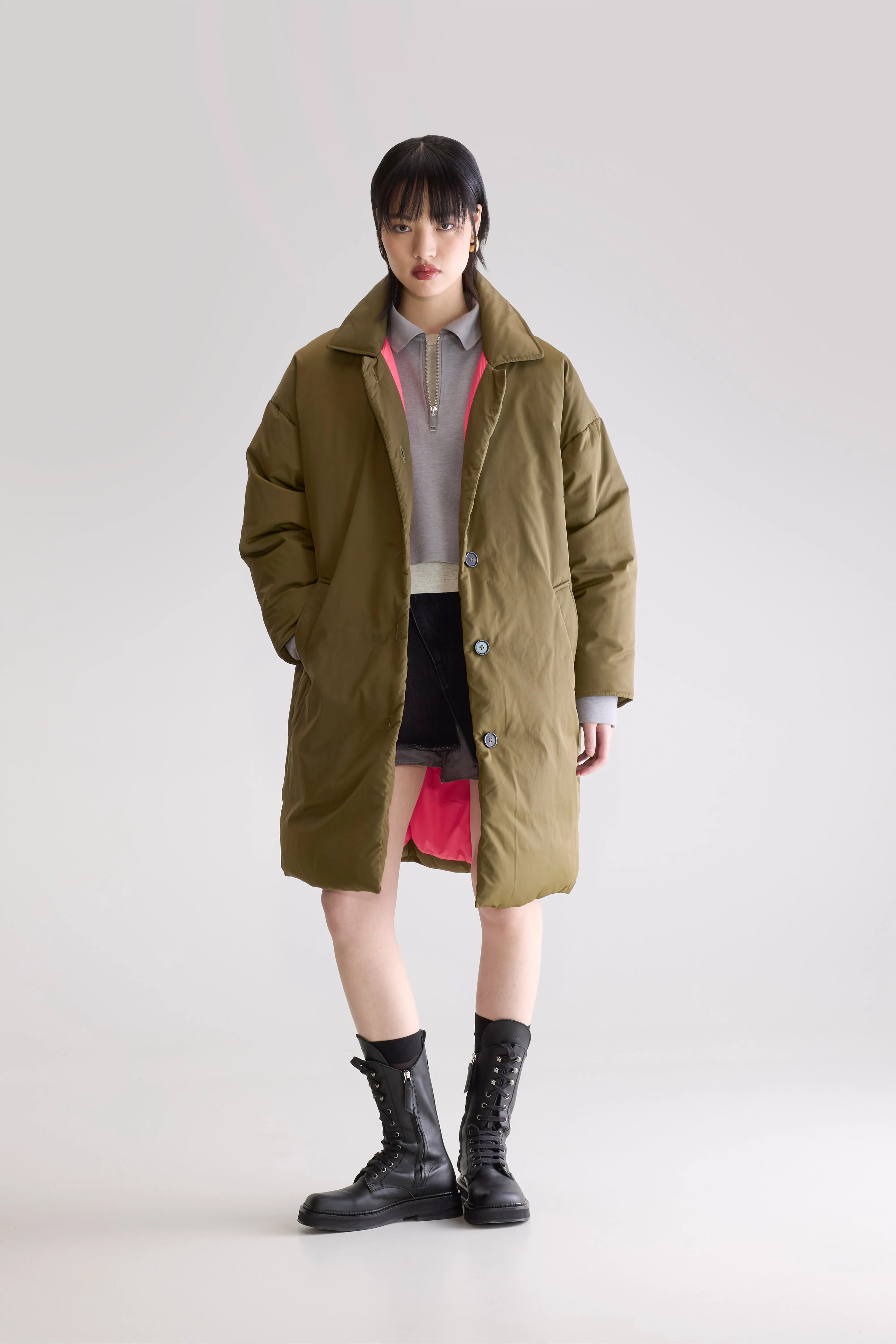 Hatha padded coat (252 / W / MILITARY) - Image 2