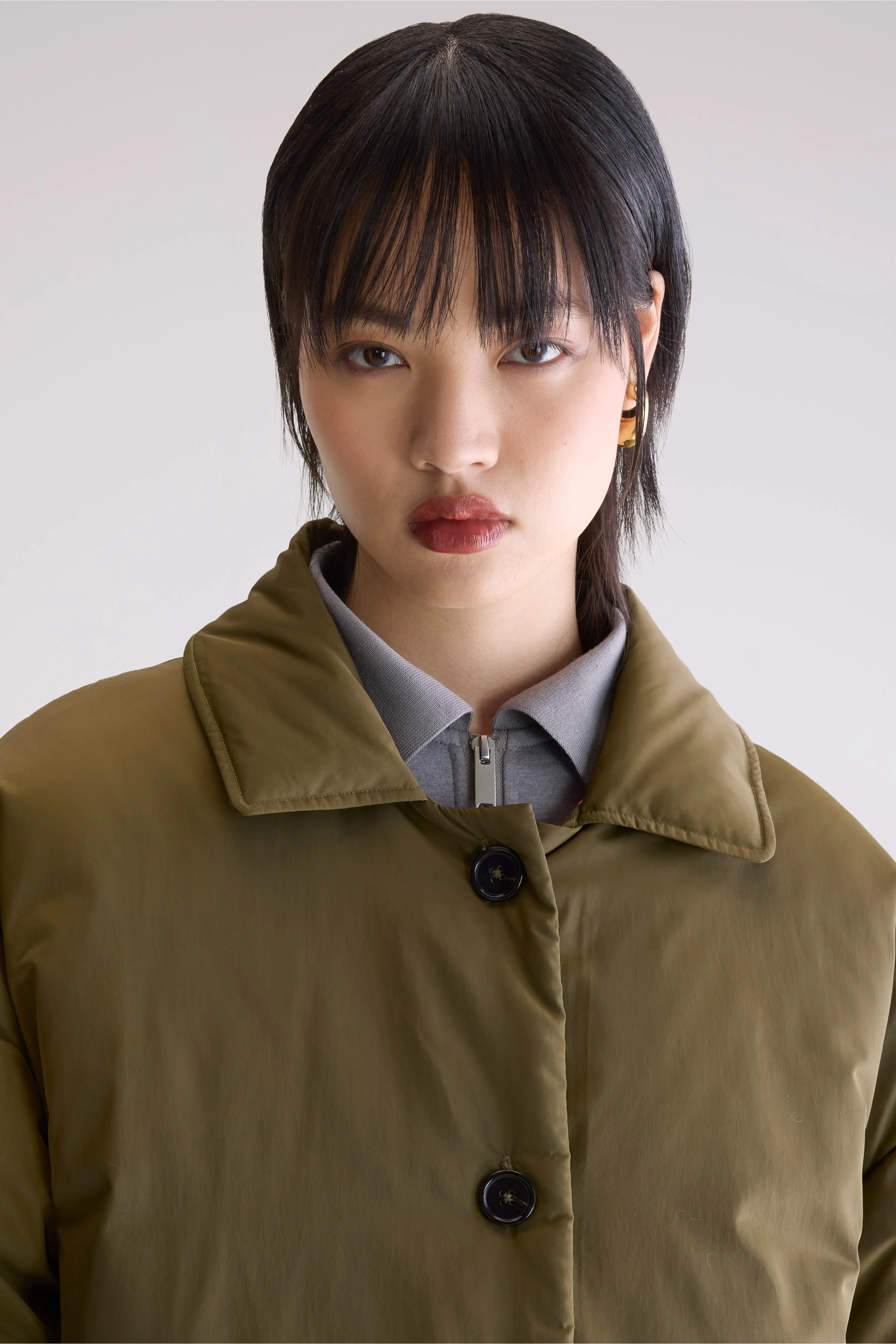Hatha padded coat (252 / W / MILITARY) - Image 5