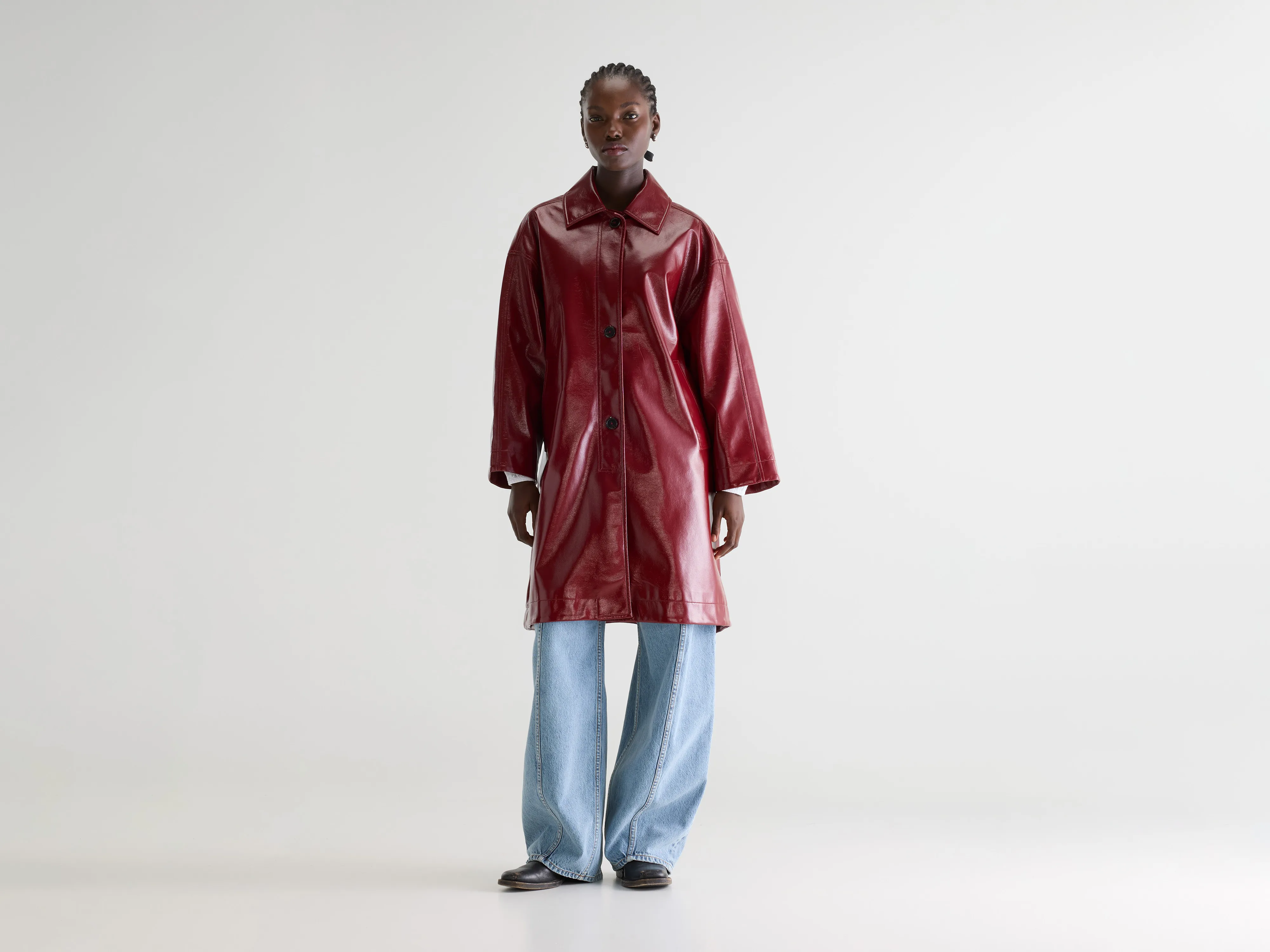 Jana vinyl coat (261 / W / CERISE)
