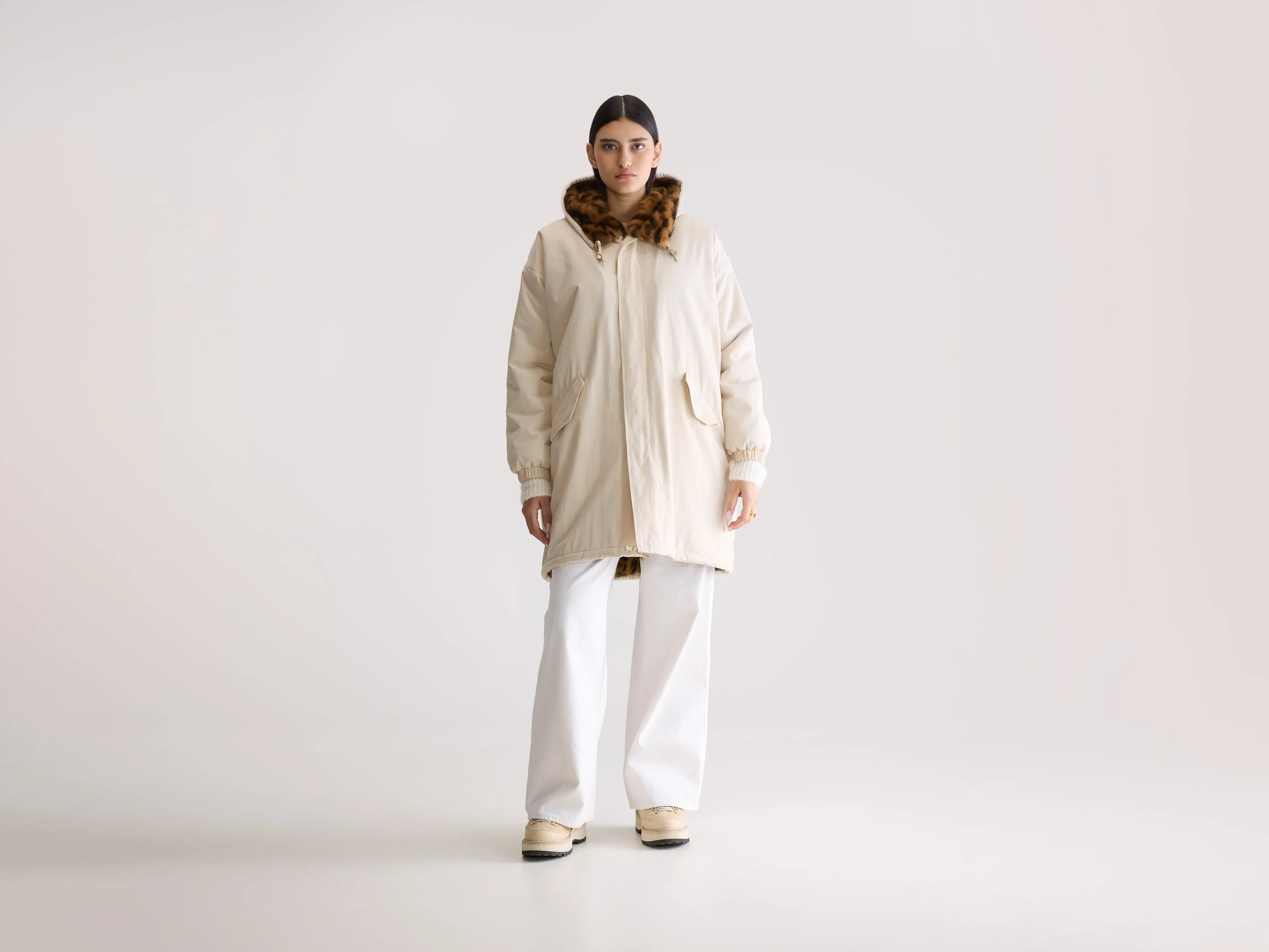 Laos hooded parka (252 / W / NATURAL)