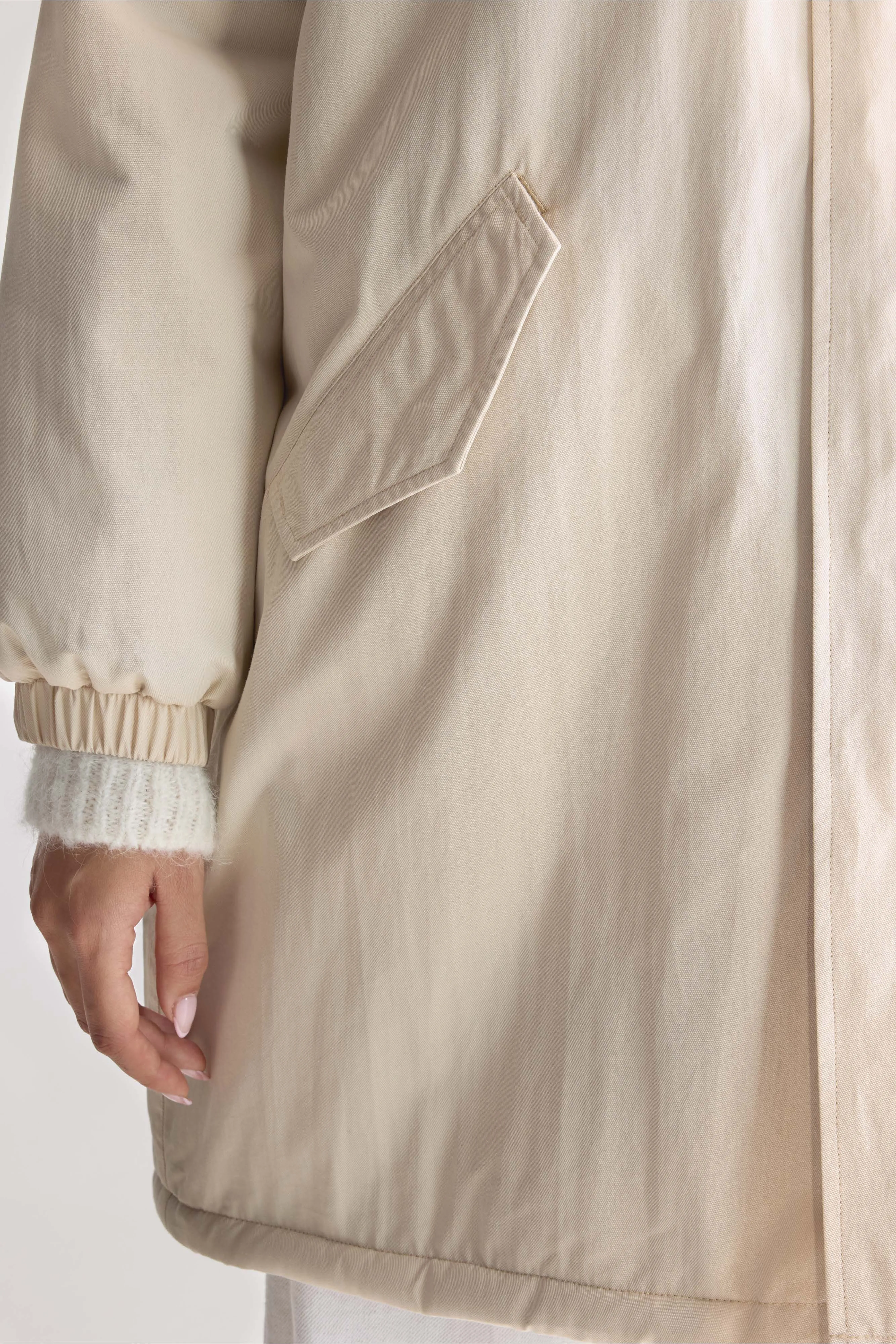 Laos hooded parka (252 / W / NATURAL) - Image 6