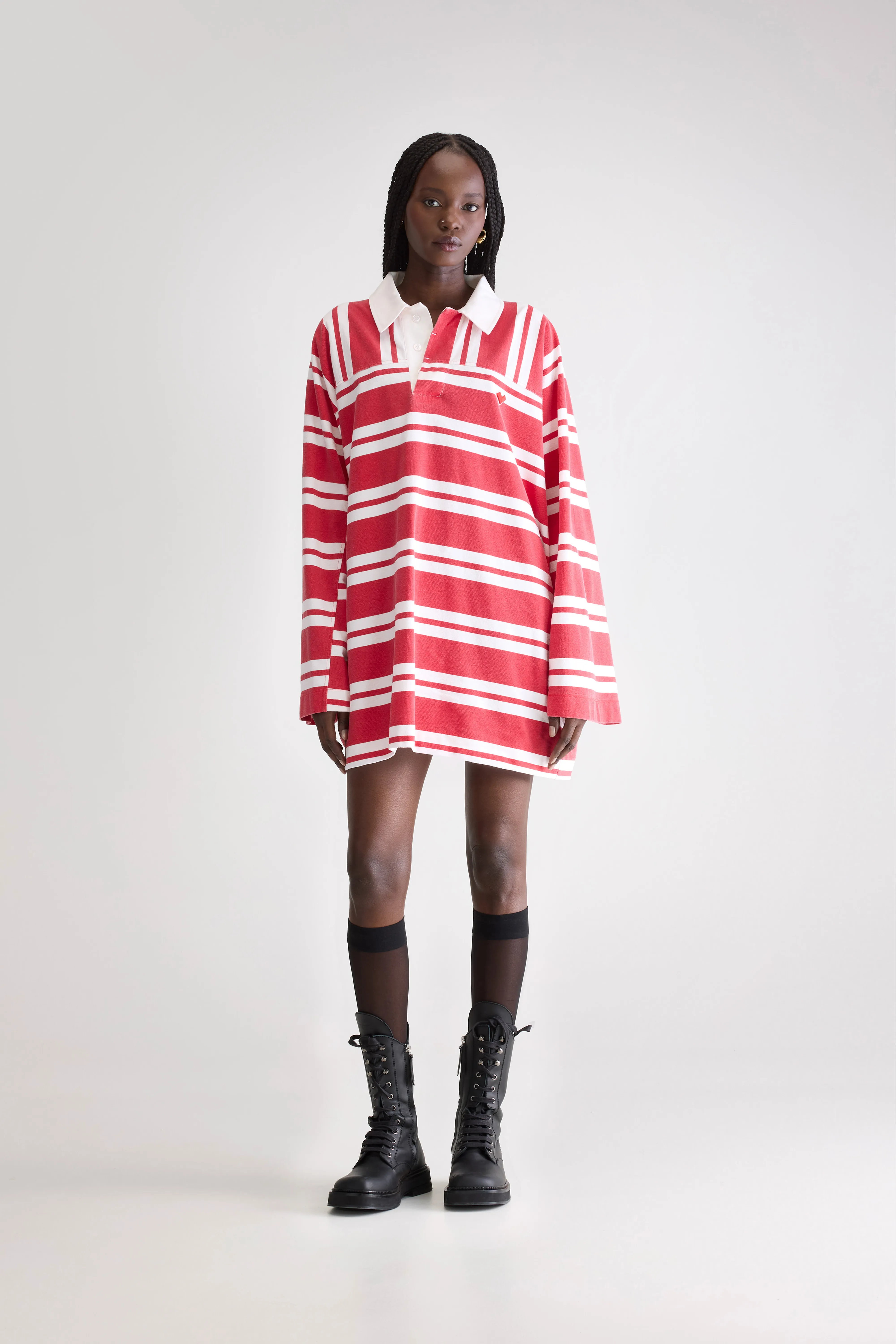 Foogy loose dress (252 / W / STRIPE B) - Image 2