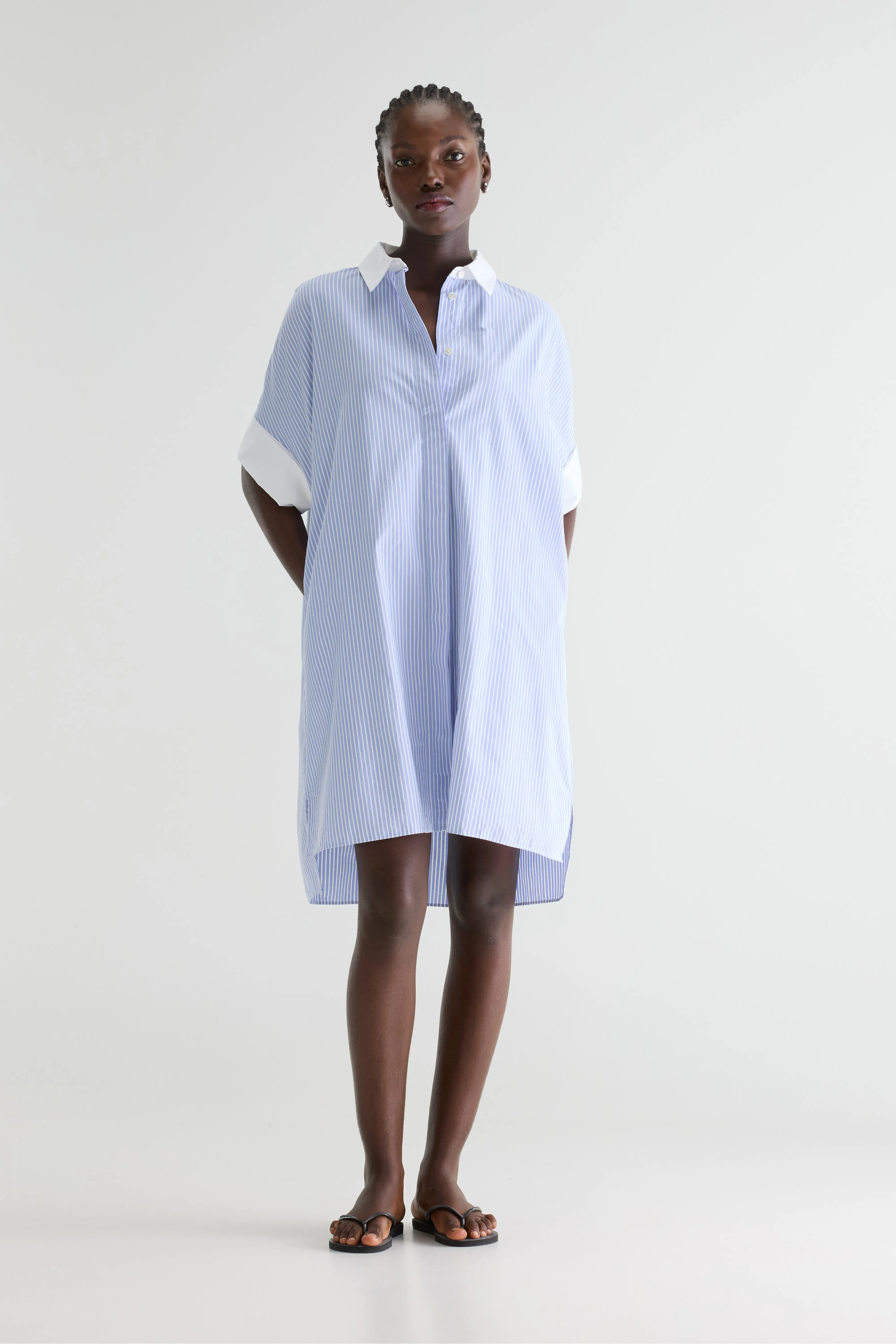 Goldy striped shirt-dress (261 / W / STRIPE F) - Image 2