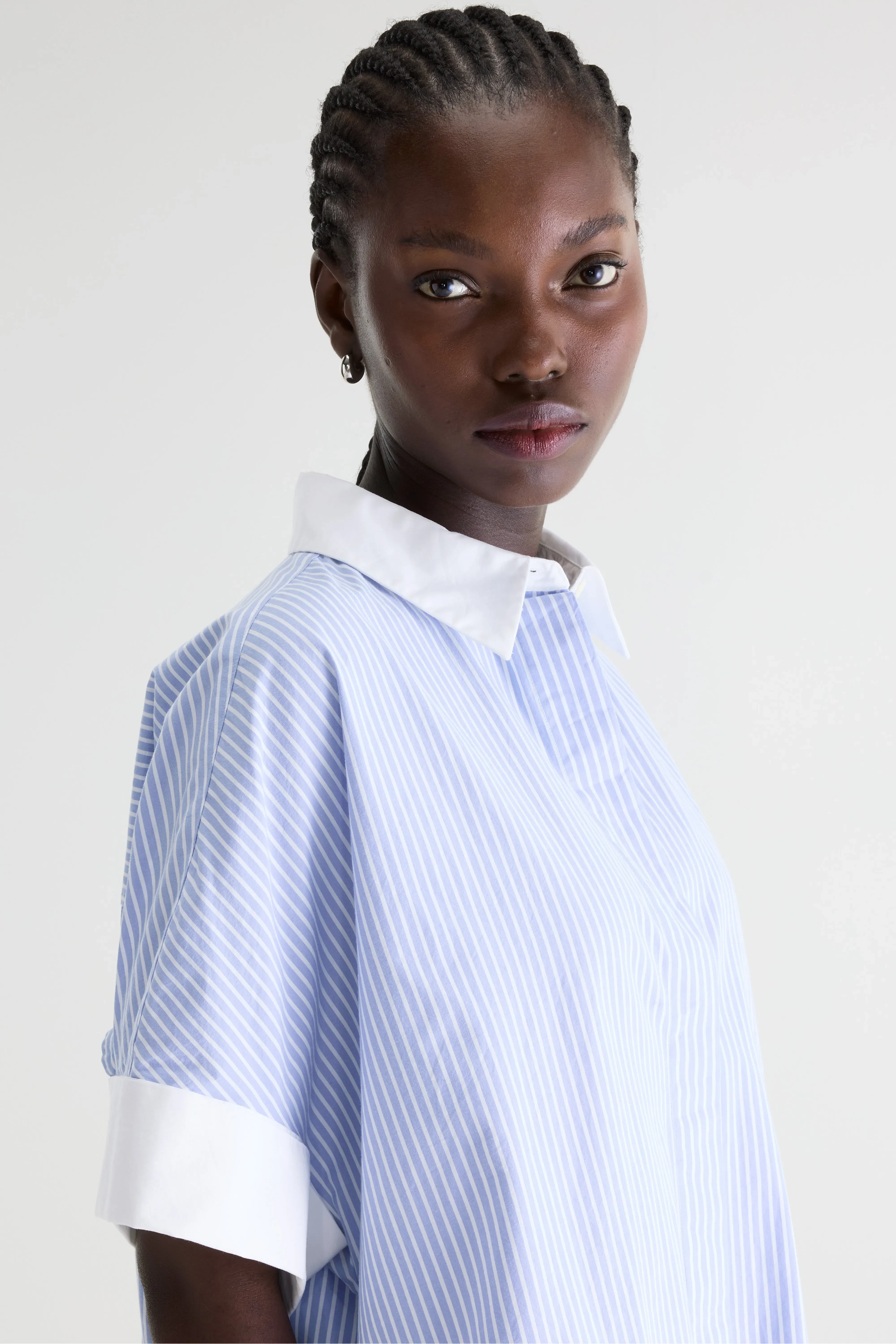 Goldy striped shirt-dress (261 / W / STRIPE F) - Image 3