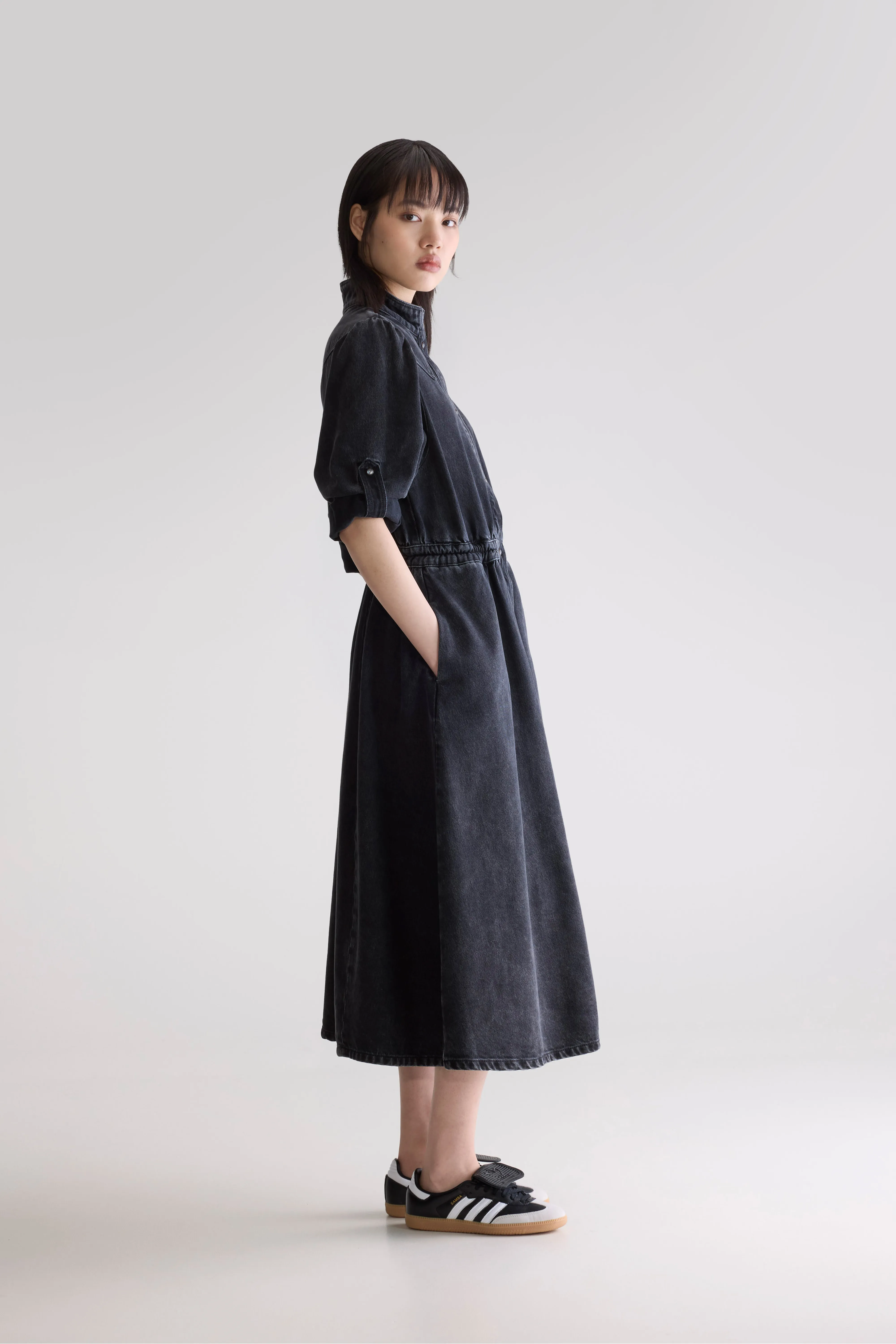 Pakita midi dress (252 / W / VINTAGE BLACK) - Image 4