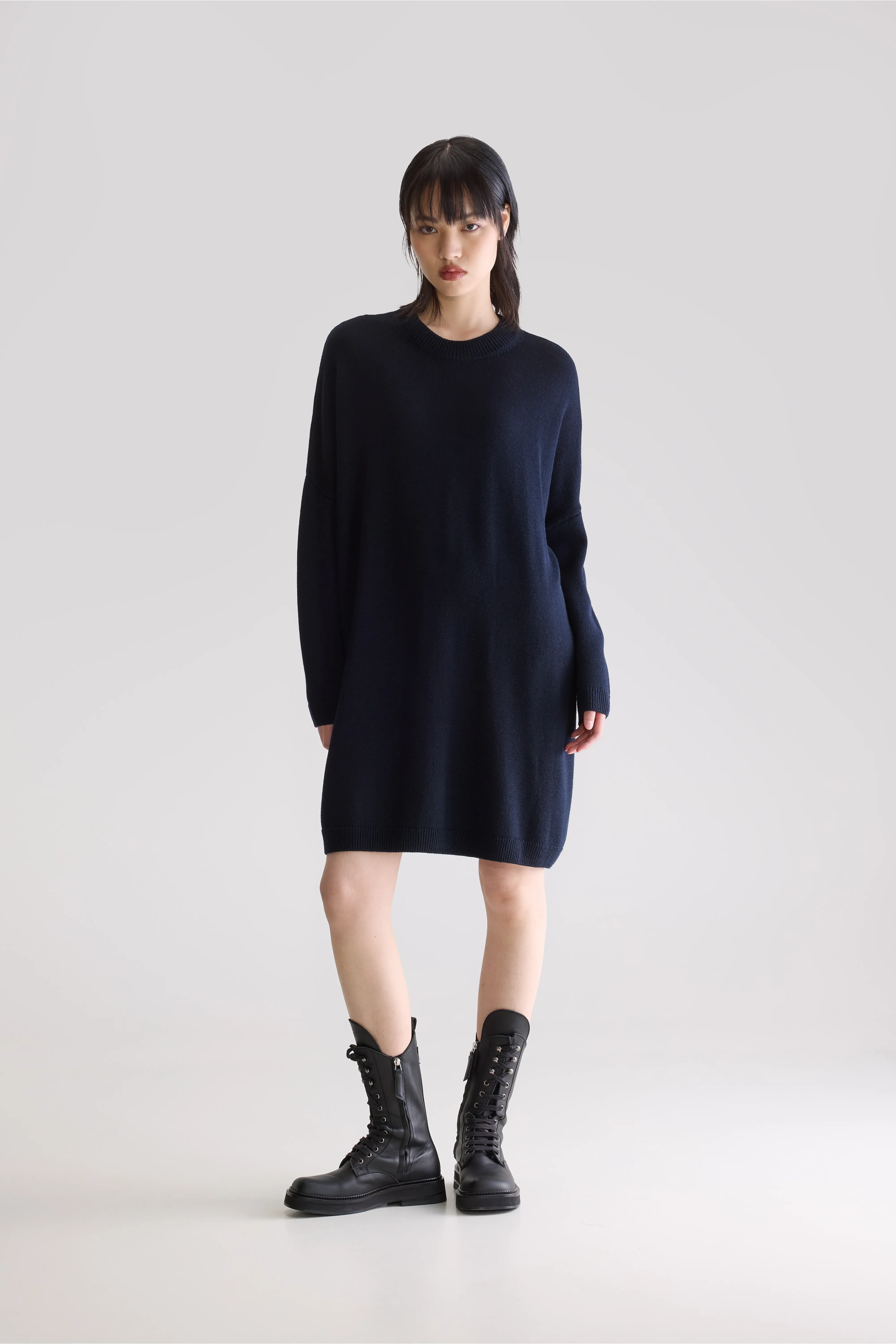 Senisa knit dress (252 / W / NAVY) - Image 2
