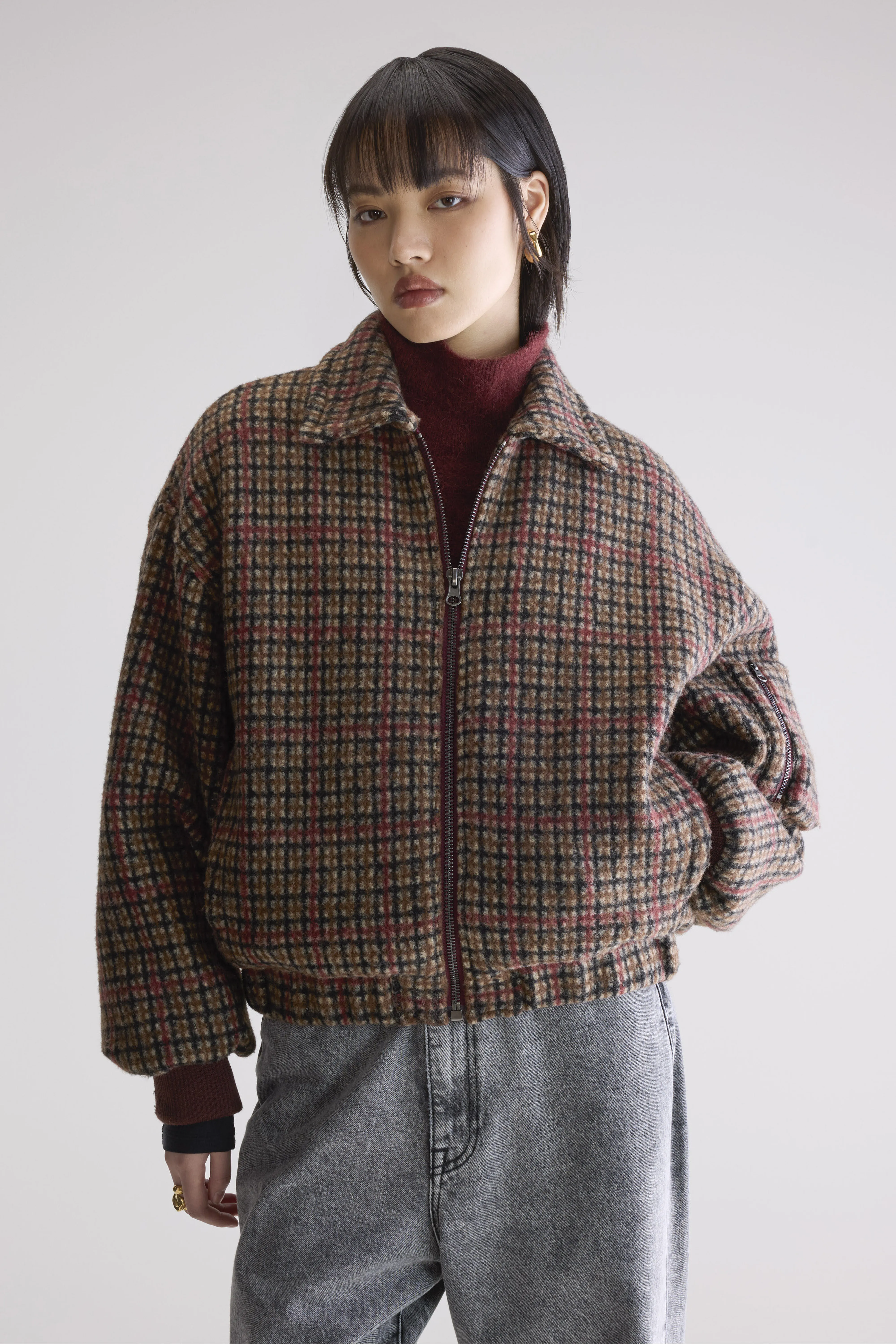 Asher Bomber-style Jacket (252 / W / COMBO A) - Image 2