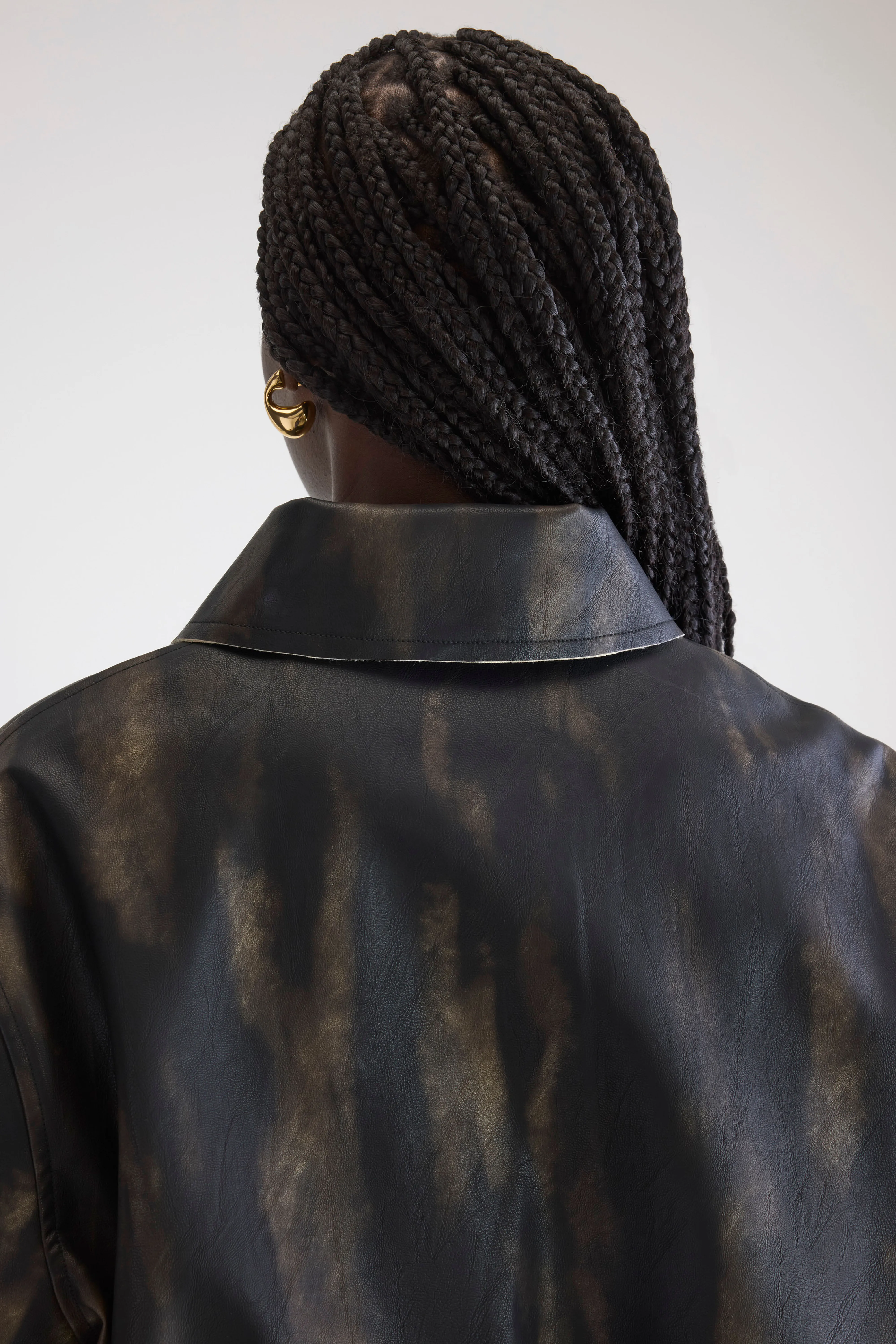 Harred faux-leather jacket (252 / W / BLACK SAND) - Image 6
