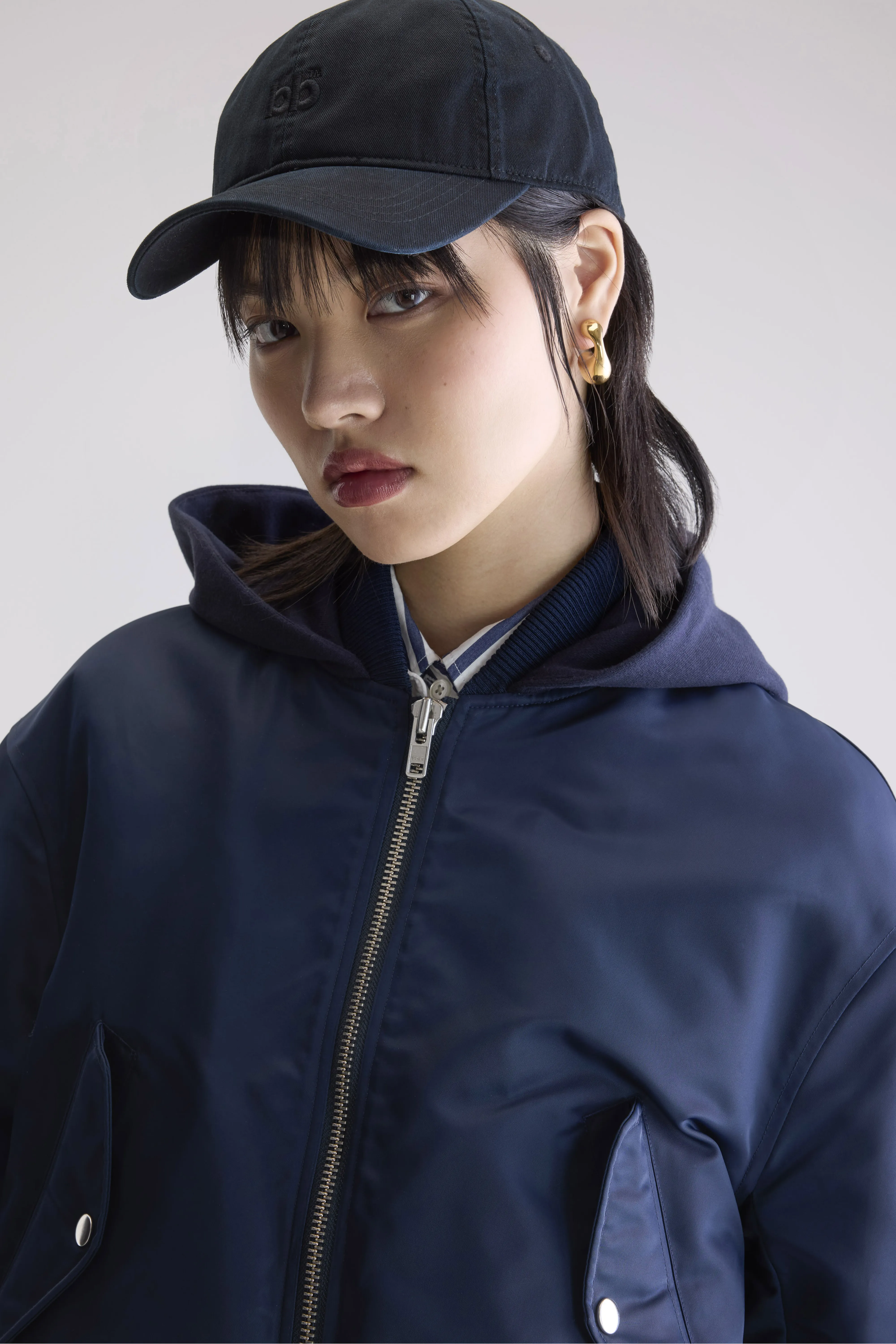 Harty bomber jacket (252 / W / NAVY) - Image 5