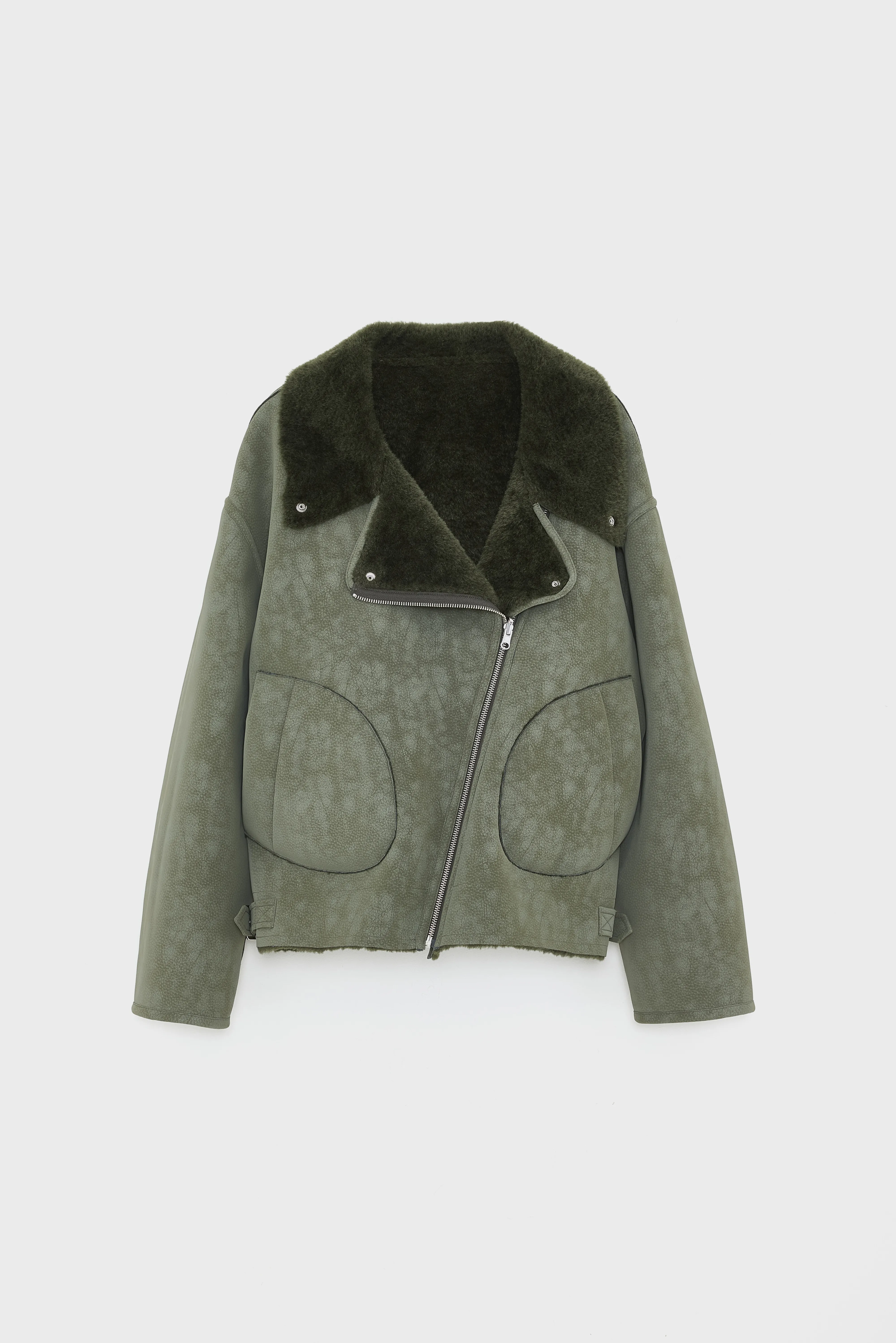 Hedwee biker jacket (252 / W / FOREST) - Image 8