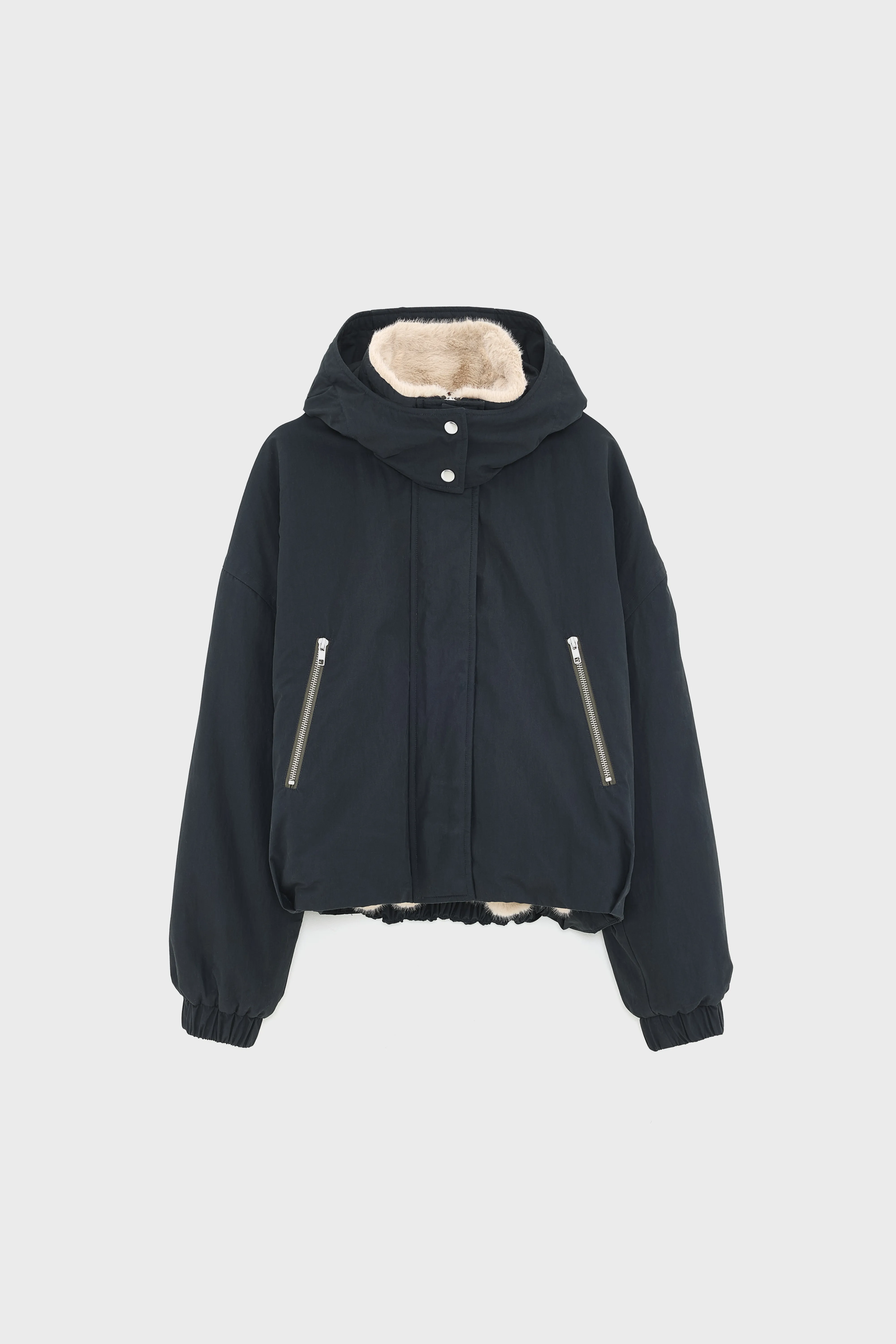 Herna cropped jacket (252 / W / BLACK BEAUTY) - Image 7