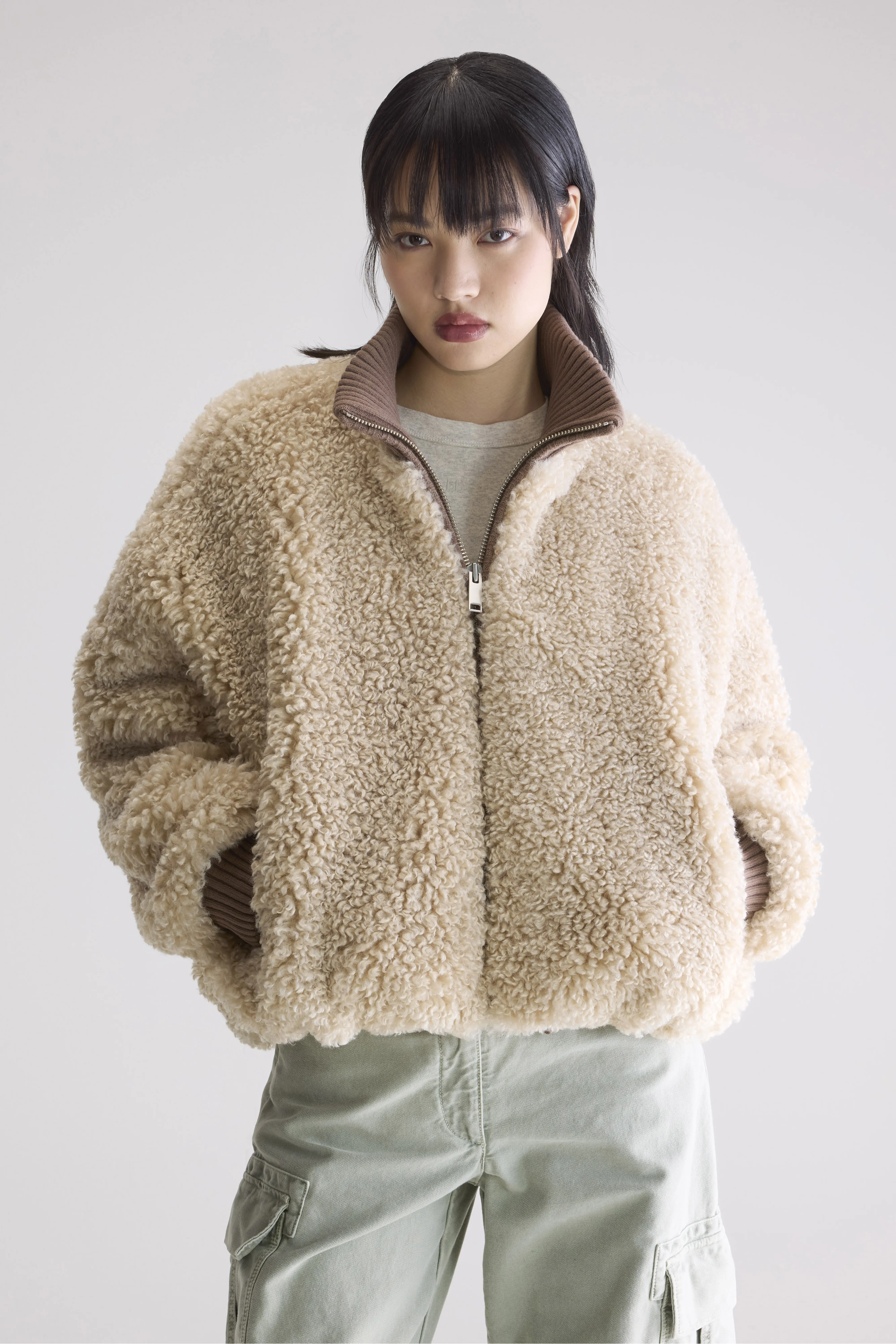 Jallis faux-fur jacket (252 / W / SWAN) - Image 2
