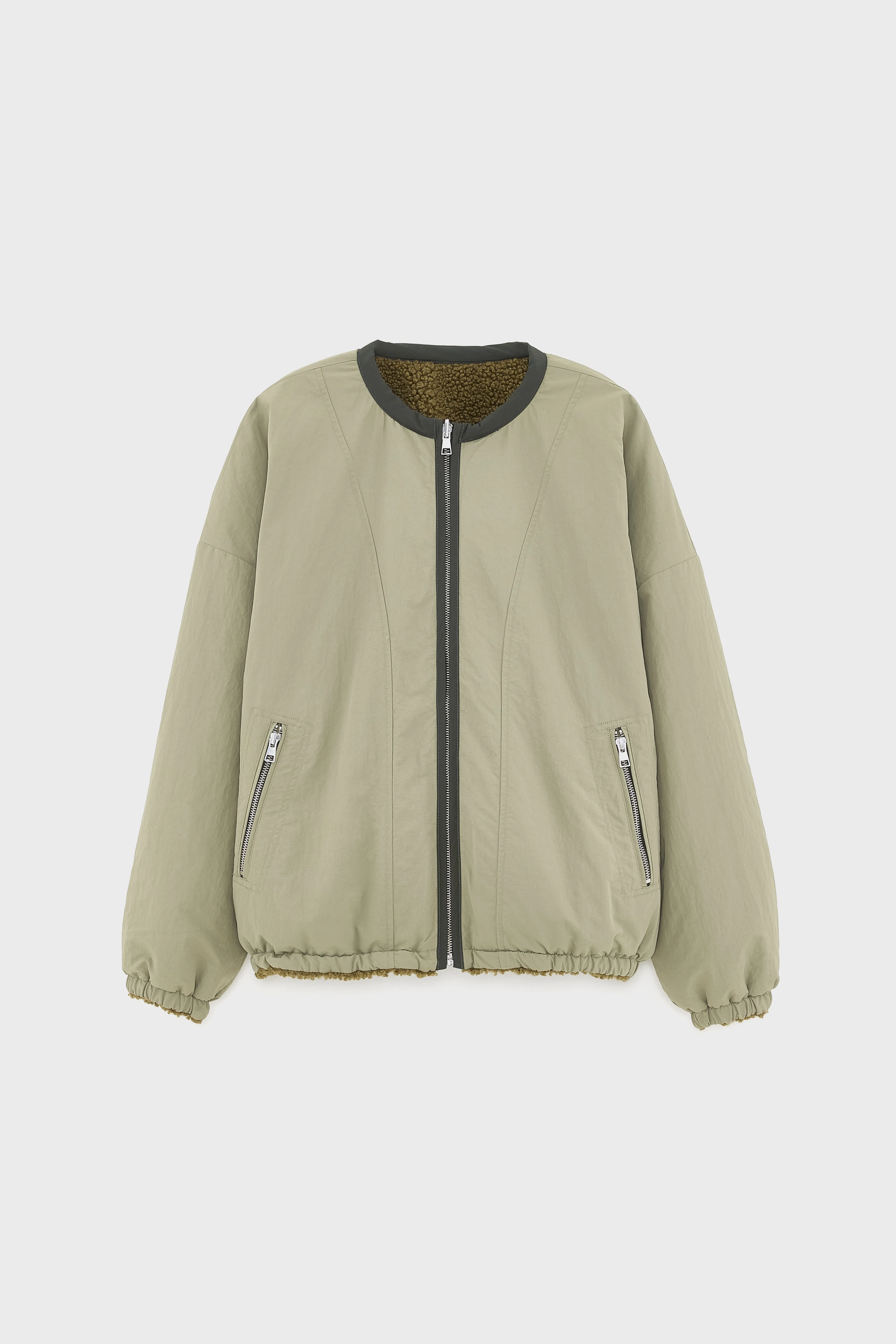 Janice teddy jacket (252 / W / ARMY) - Image 10