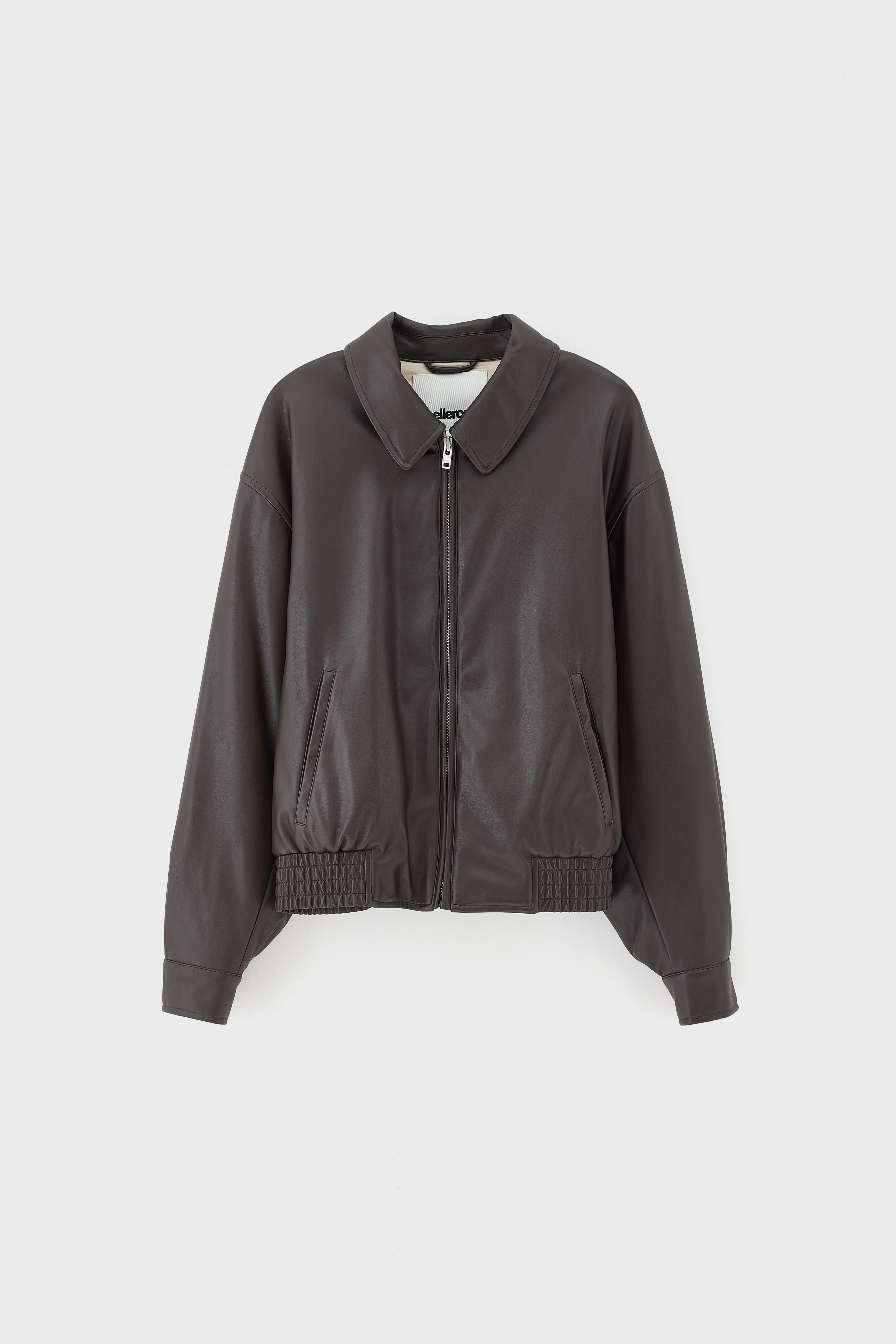 Jenn faux-leather jacket (261 / W / DARK ROAST) - Image 7