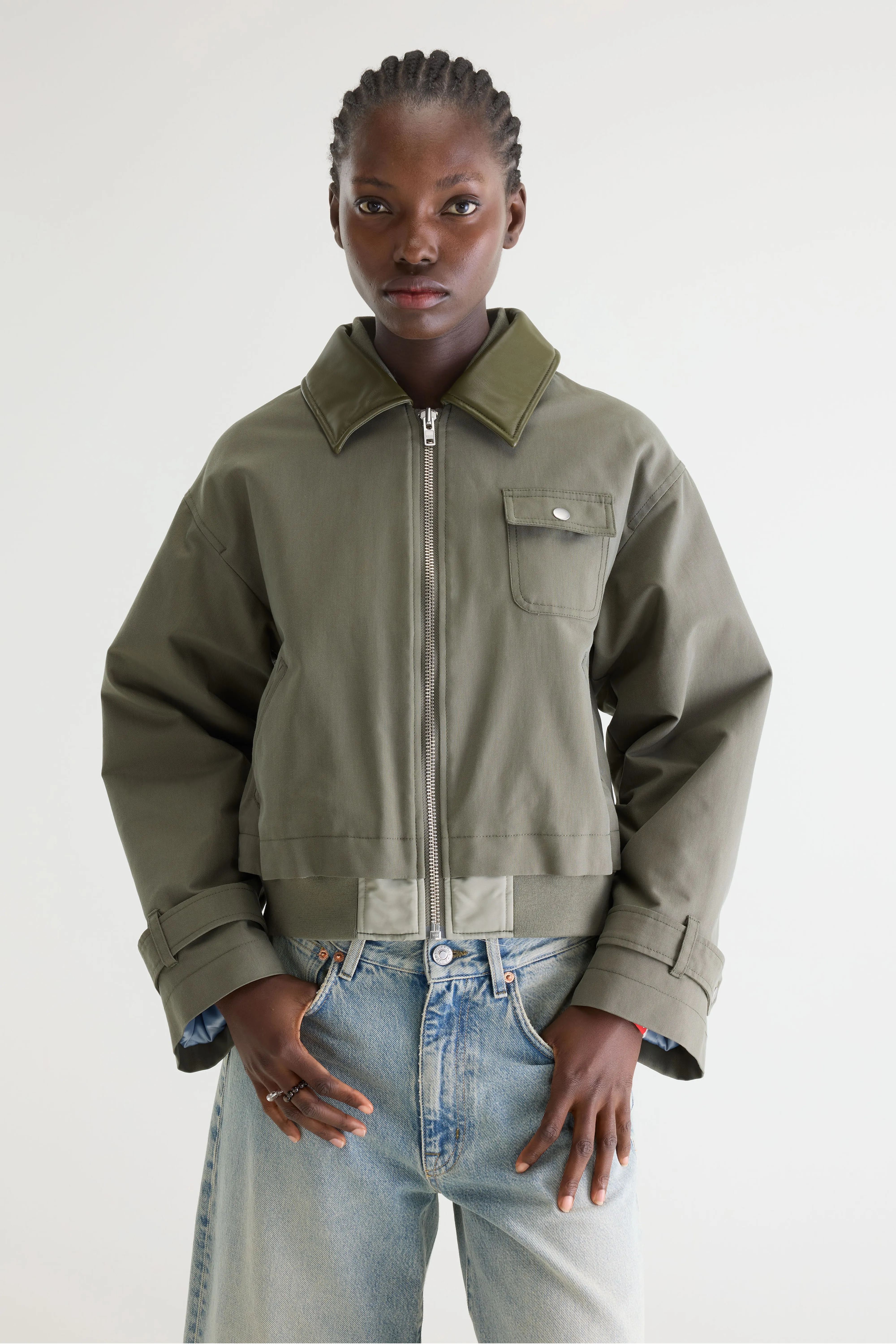Jenner relaxed jacket (261 / W / SAGE) - Image 2