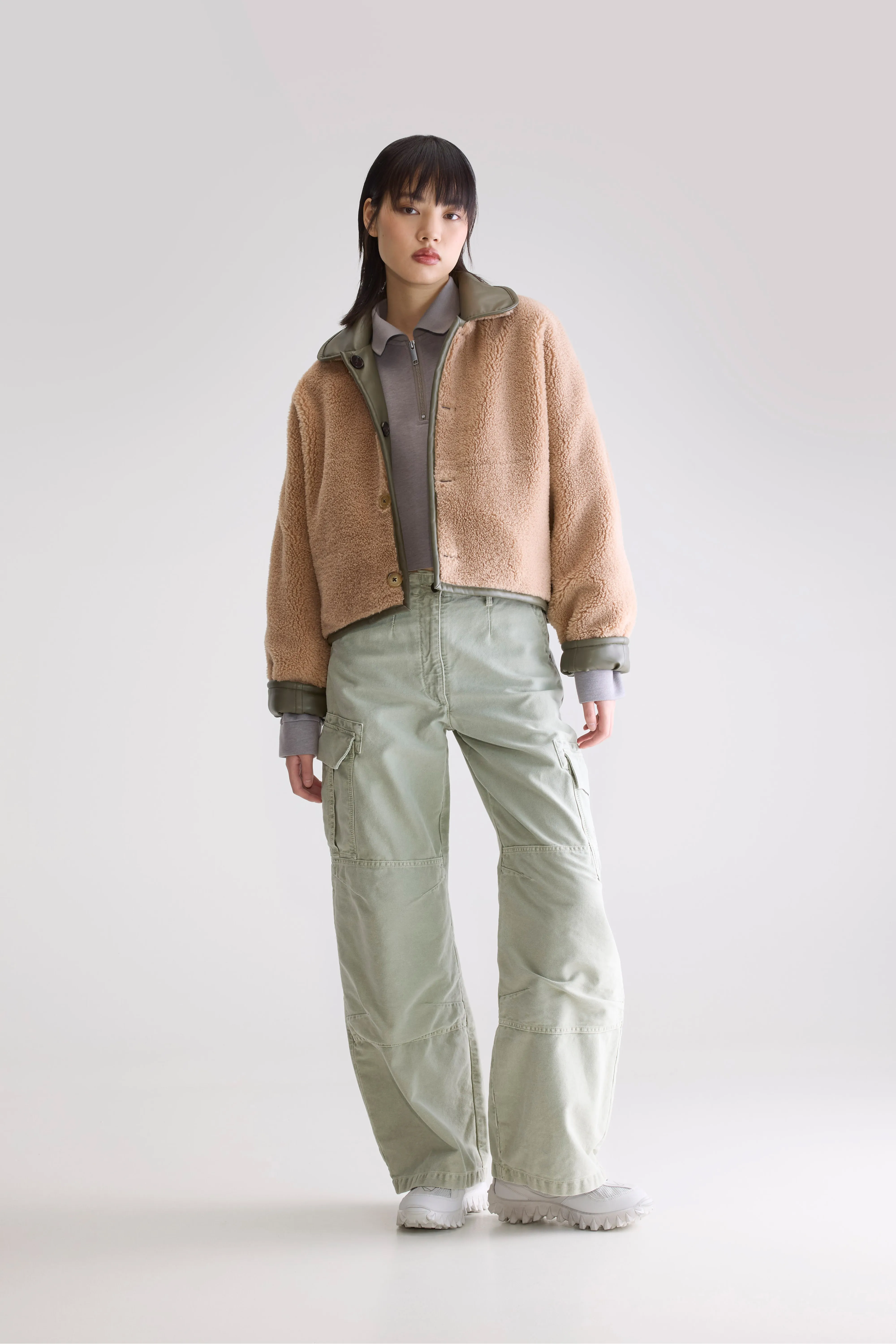 Josh faux leather jacket (252 / W / SAGE) - Image 4
