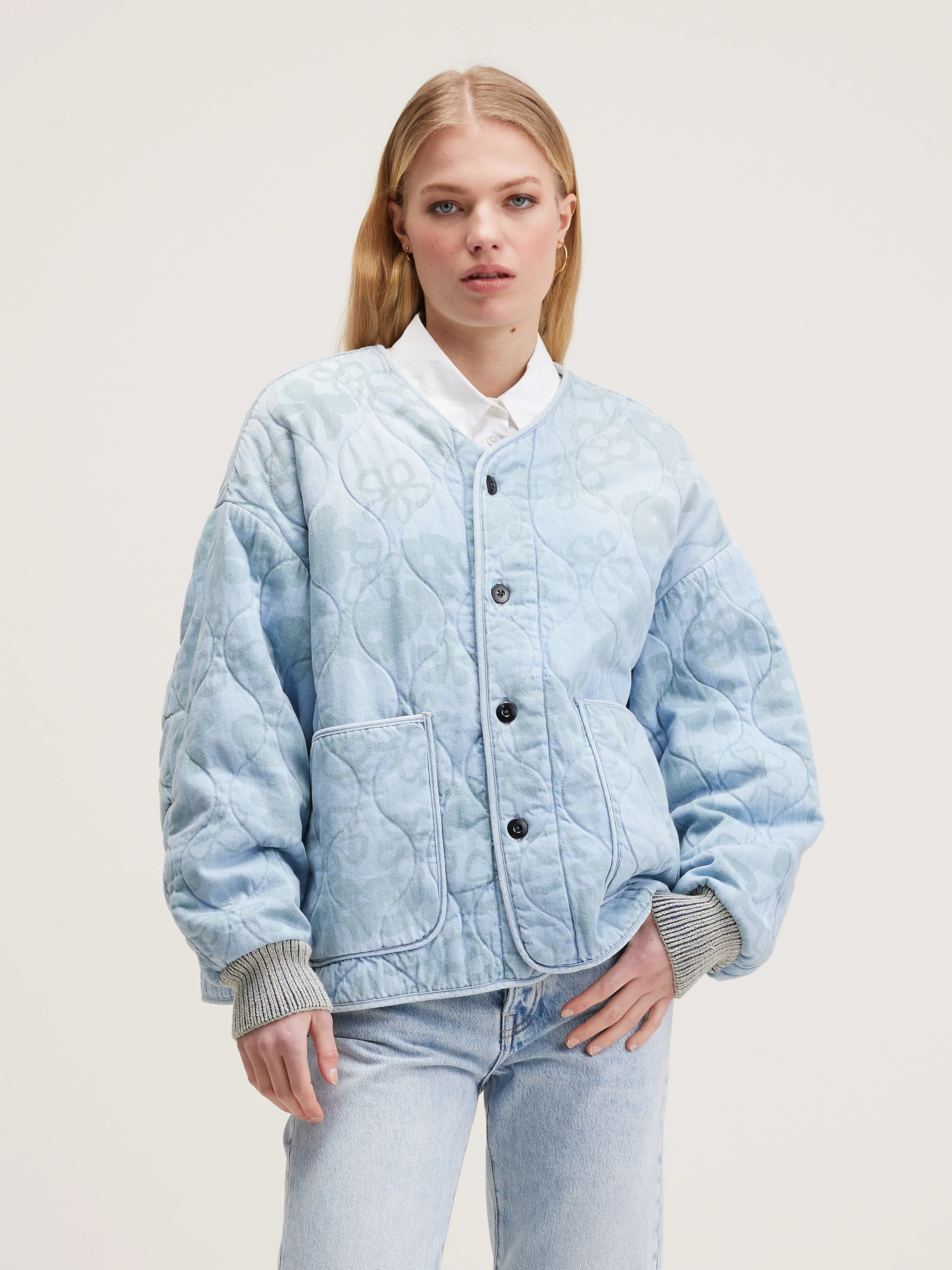 Koala liner-style jacket (242 / W / BLUE BLEACH) - Image 3