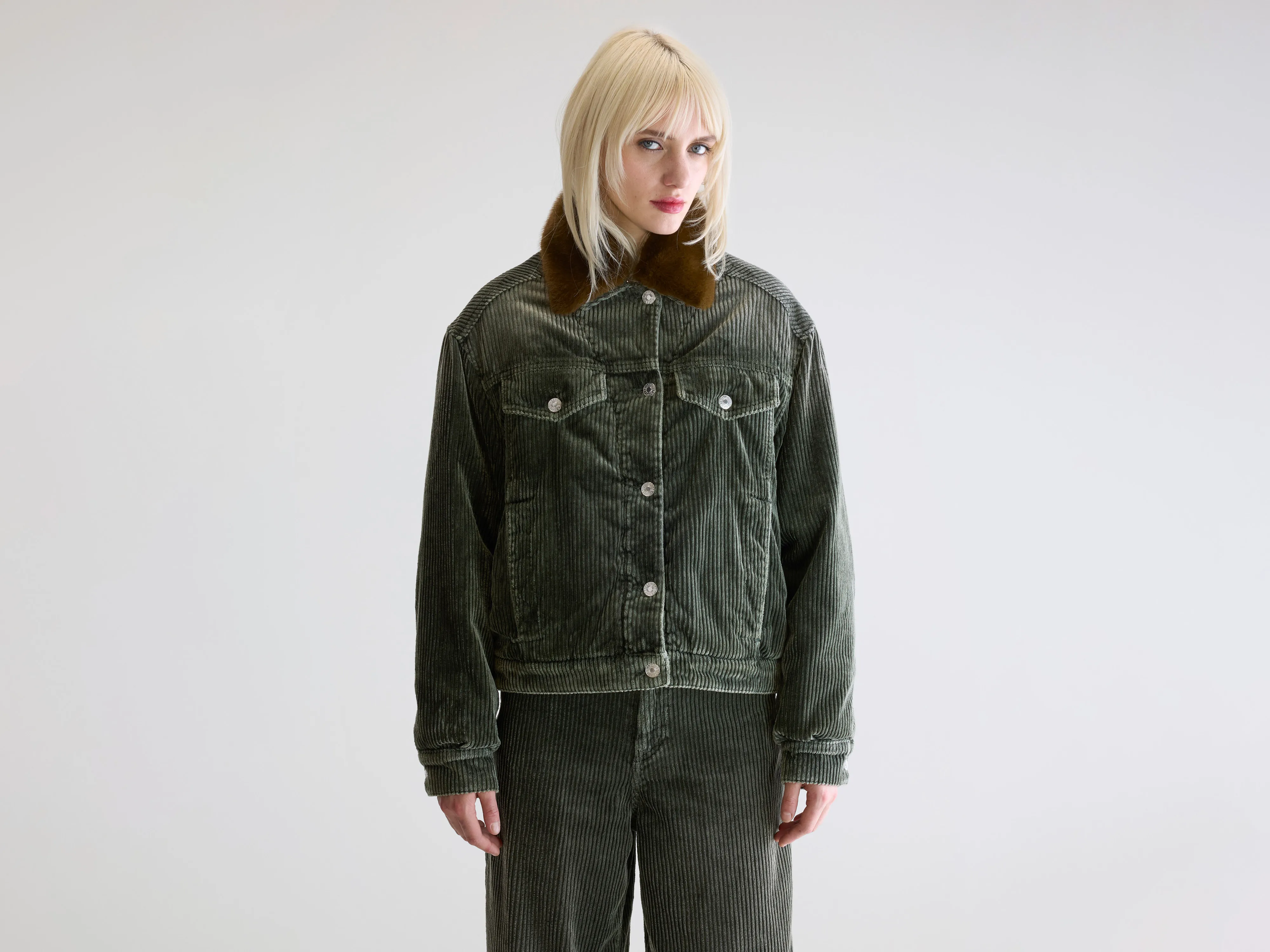 Payne corduroy jacket (252 / W / SAGE)
