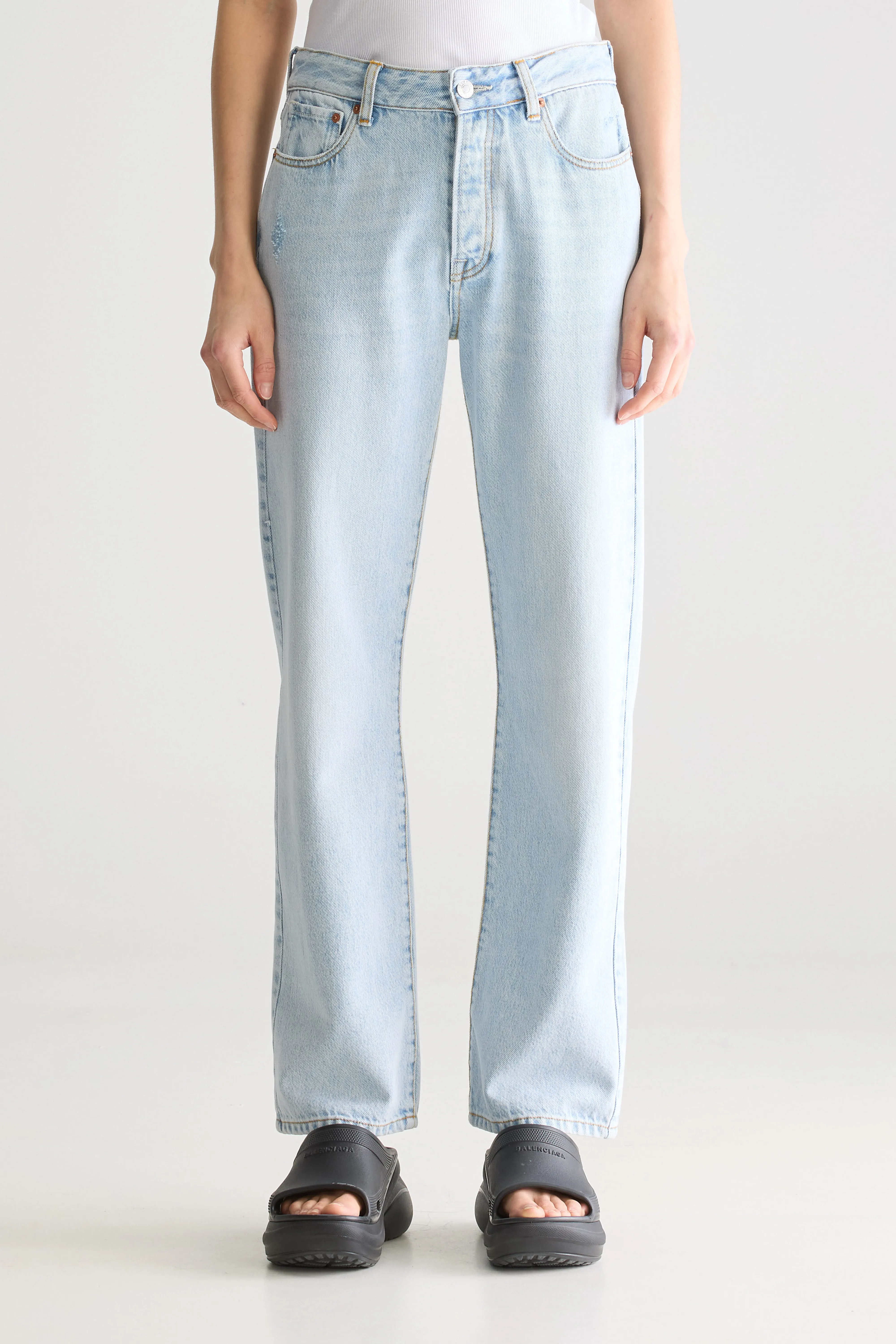 Denim N. 32 straight jeans (252 / W / USED LT BLUE) - Image 3