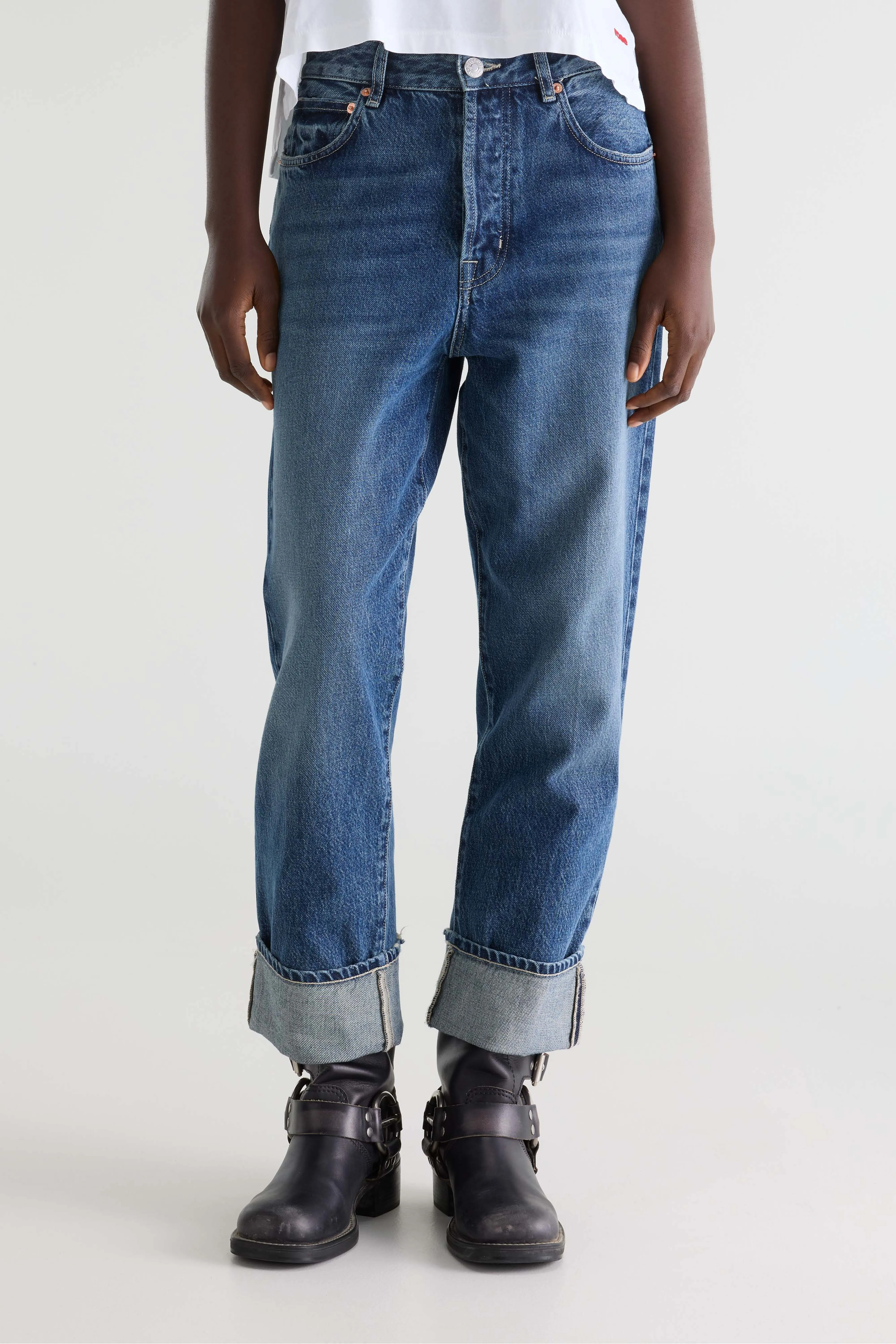 Denim N. 46 wide jeans (252 / W / VINTAGE MD BLUE) - Image 3