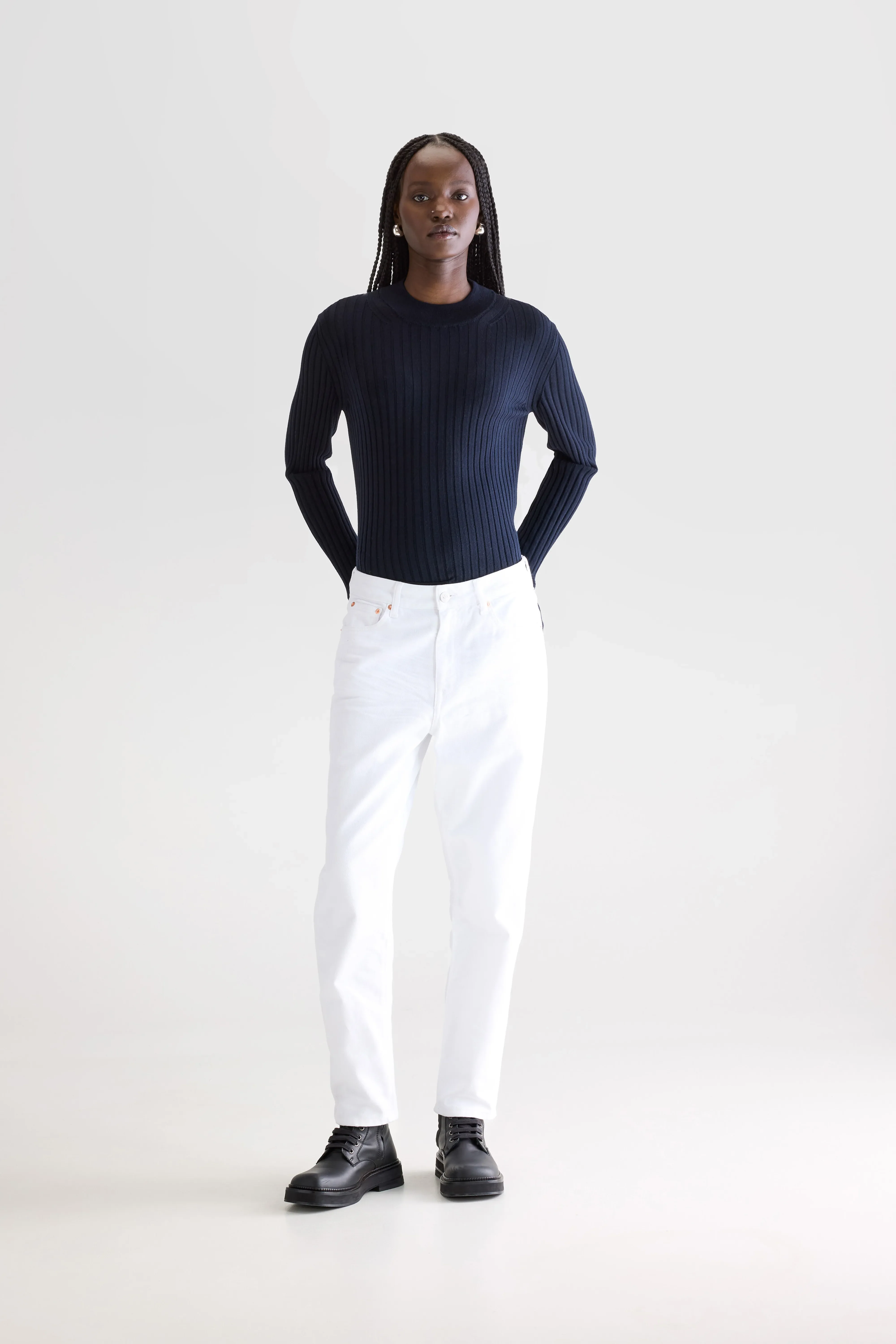 Denim N. 54 tapered jeans (252 / W / WHITE) - Image 2