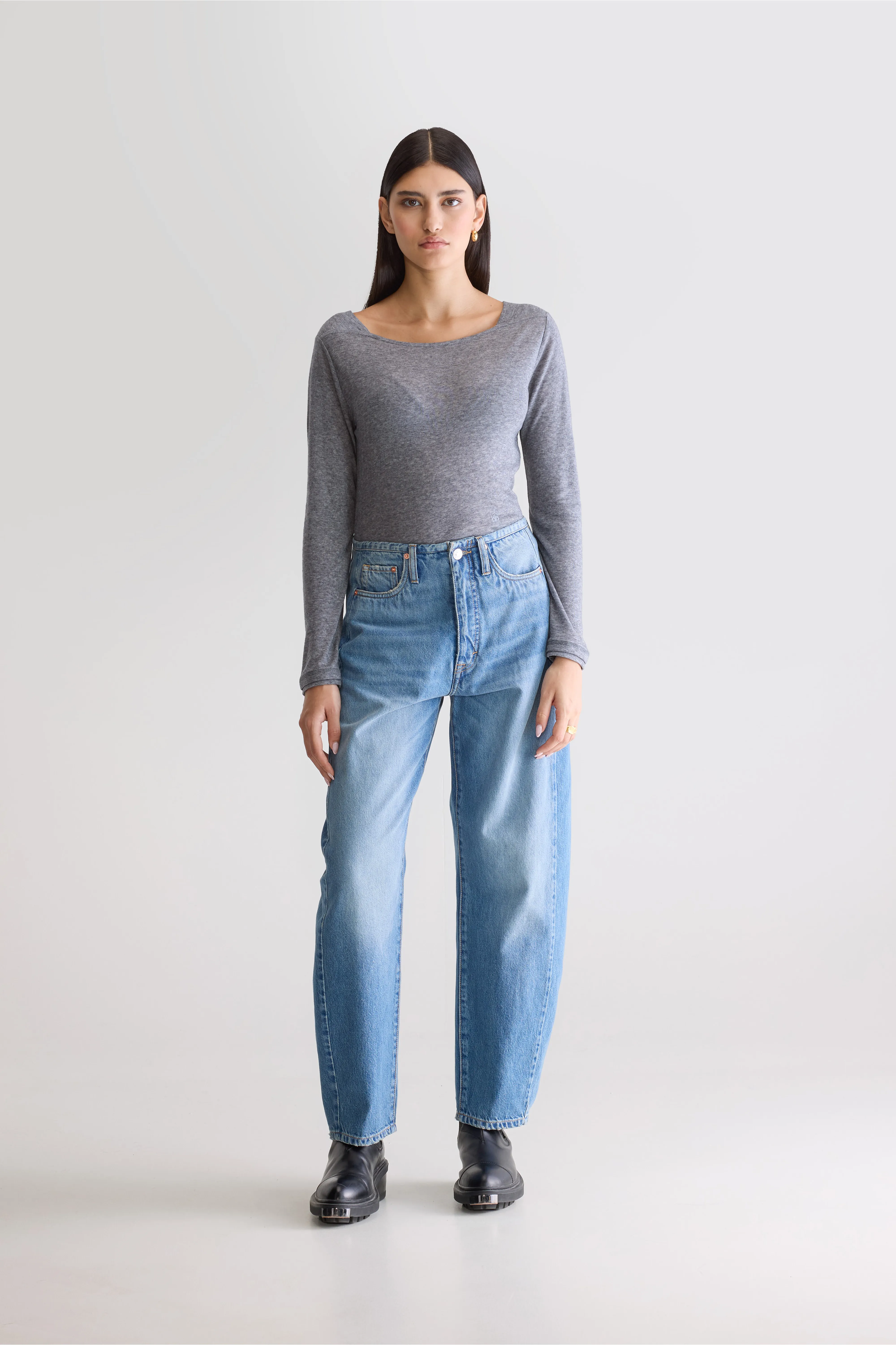 Denim N. 55 wide jeans (252 / W / USED BLUE) - Image 2