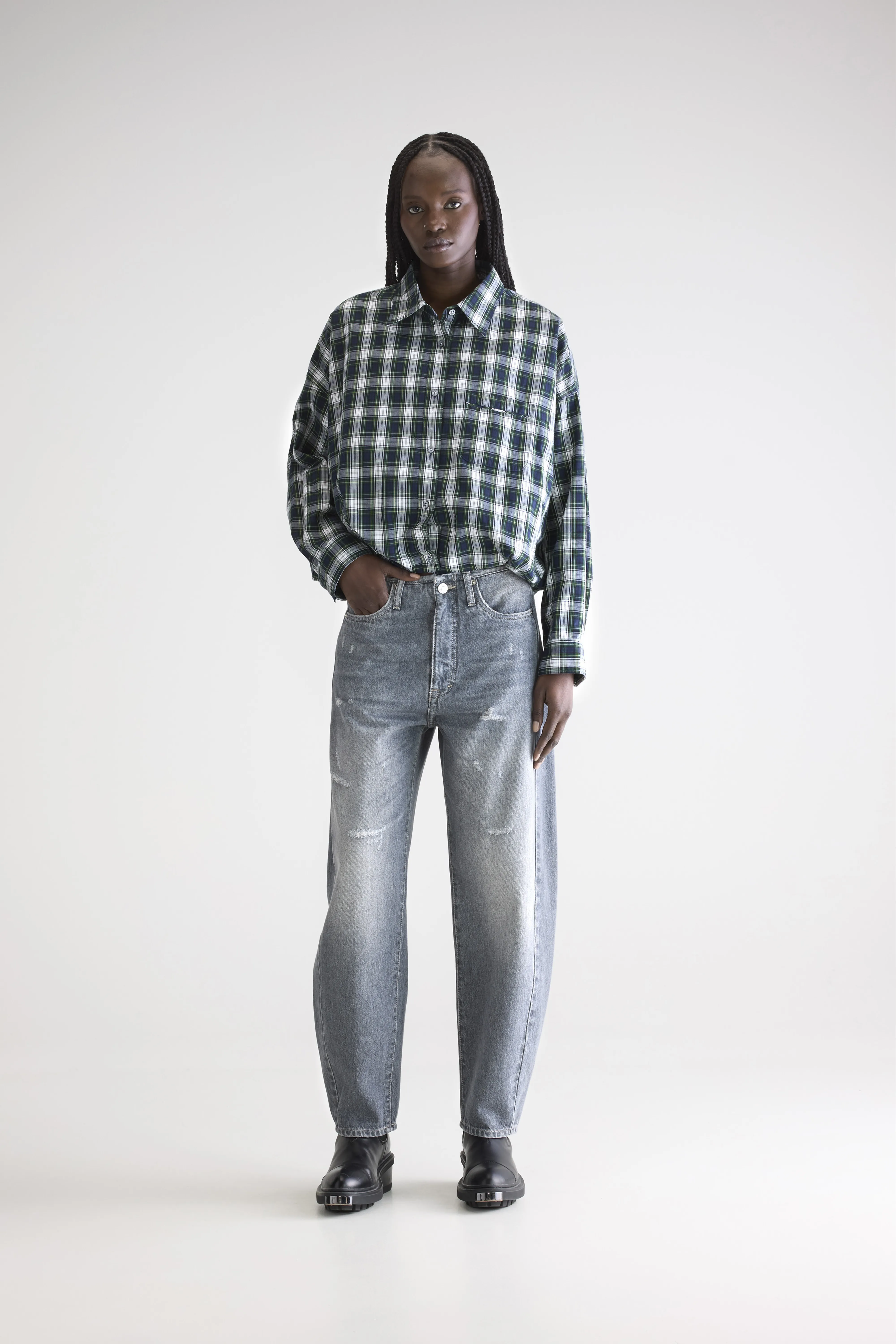 Denim N. 55 wide jeans (252 / W / USED GREY) - Image 2