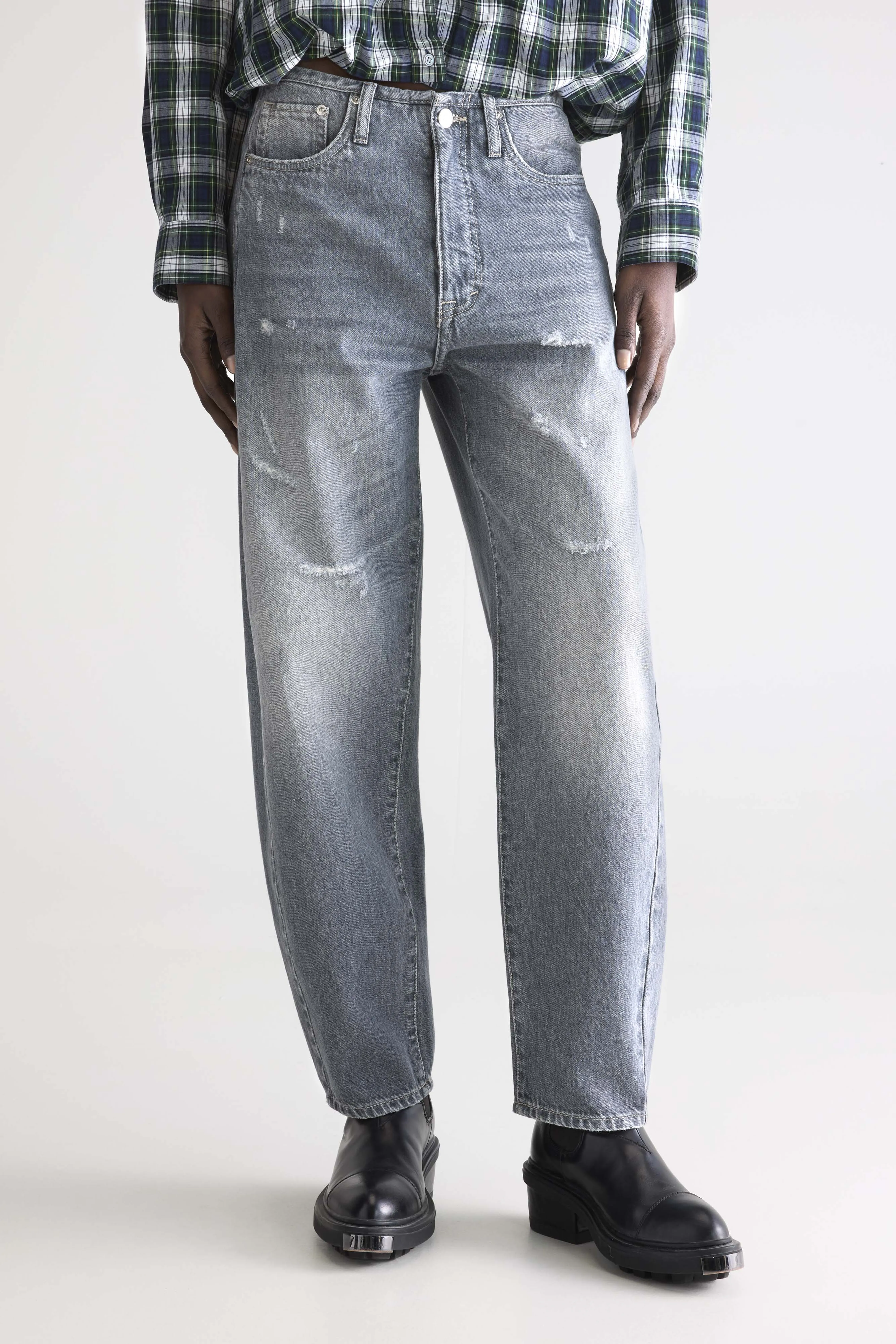 Denim N. 55 wide jeans (252 / W / USED GREY) - Image 3