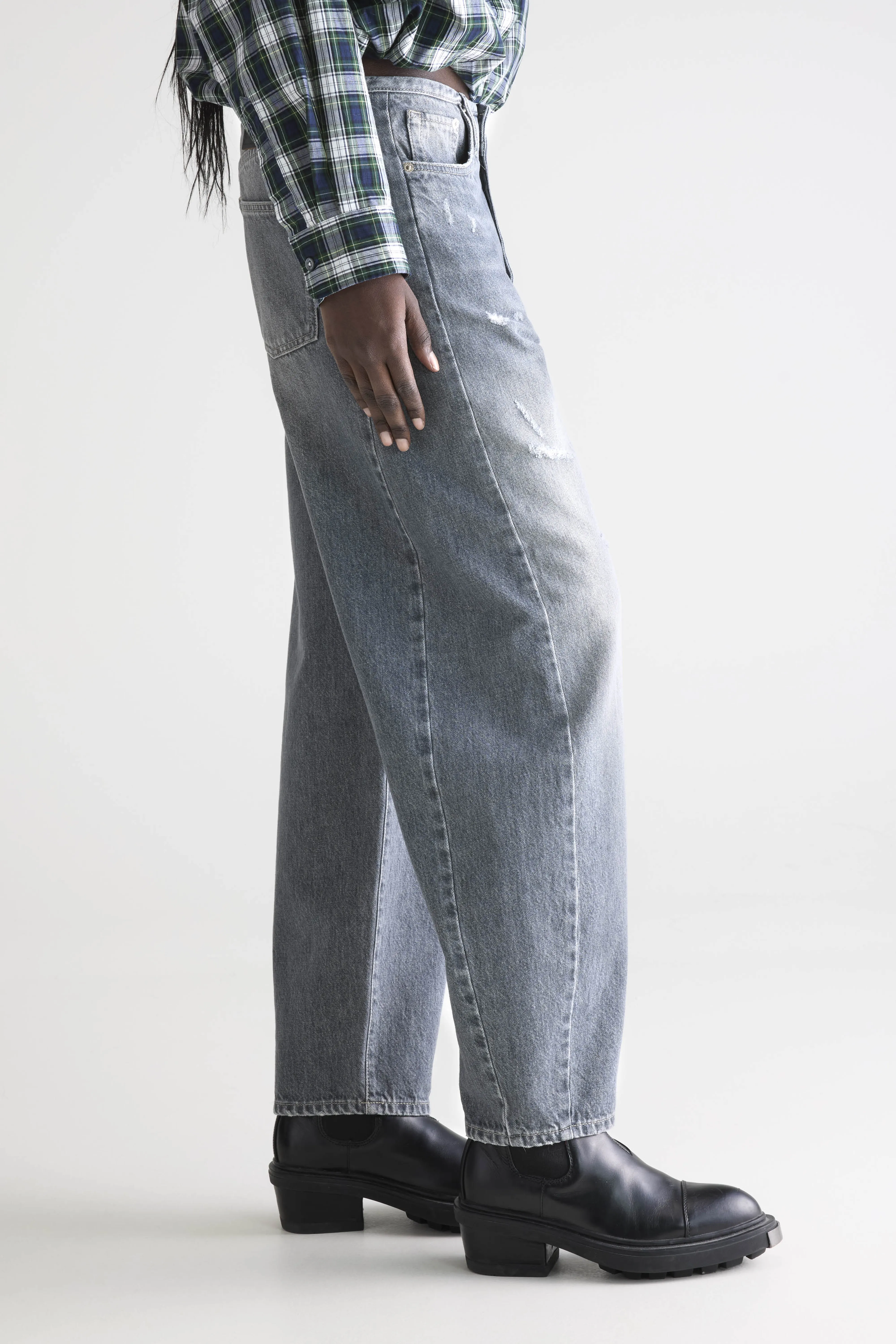 Denim N. 55 wide jeans (252 / W / USED GREY) - Image 5