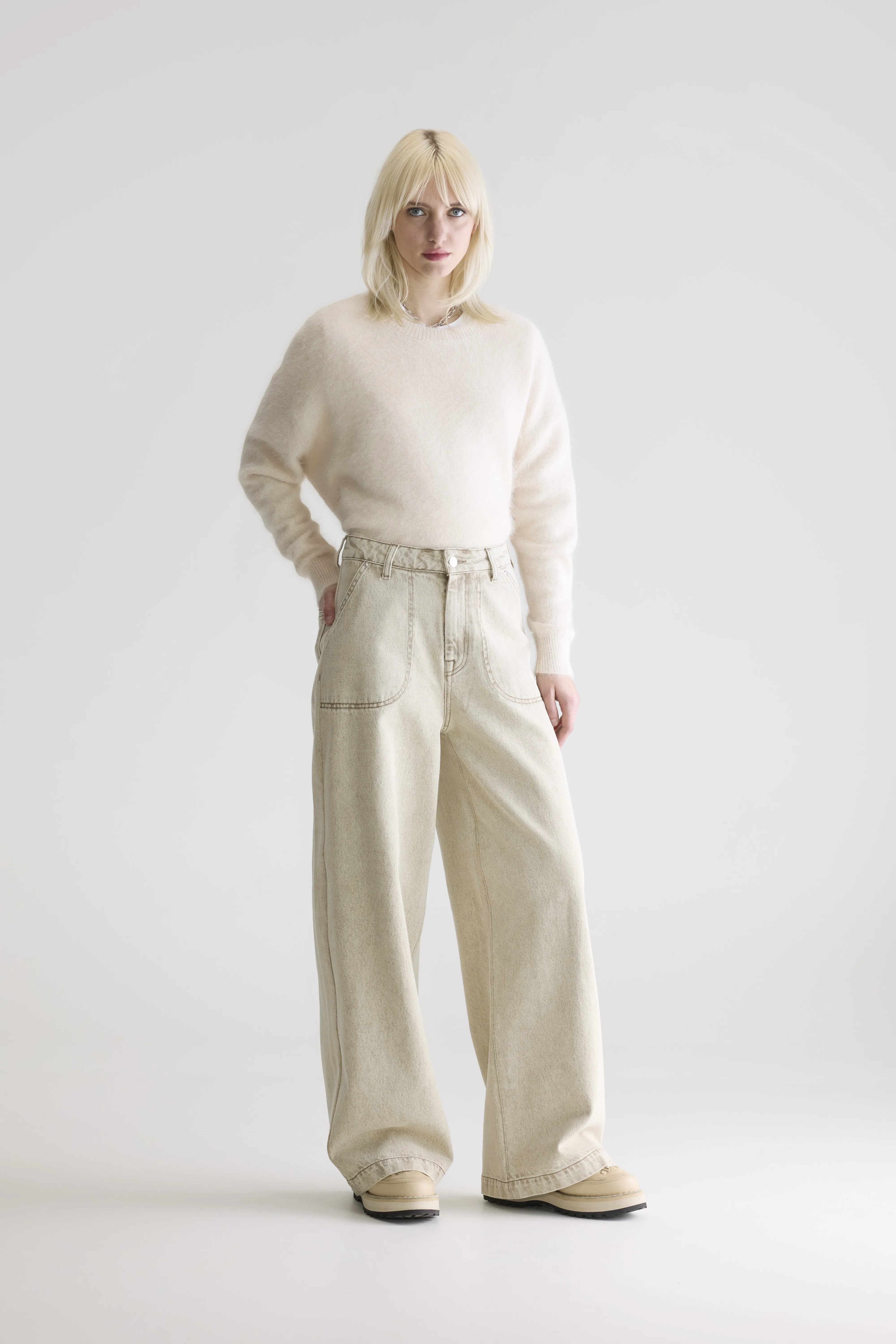 Denim N. 62 wide jeans (252 / W / BEIGE SNOW) - Image 2