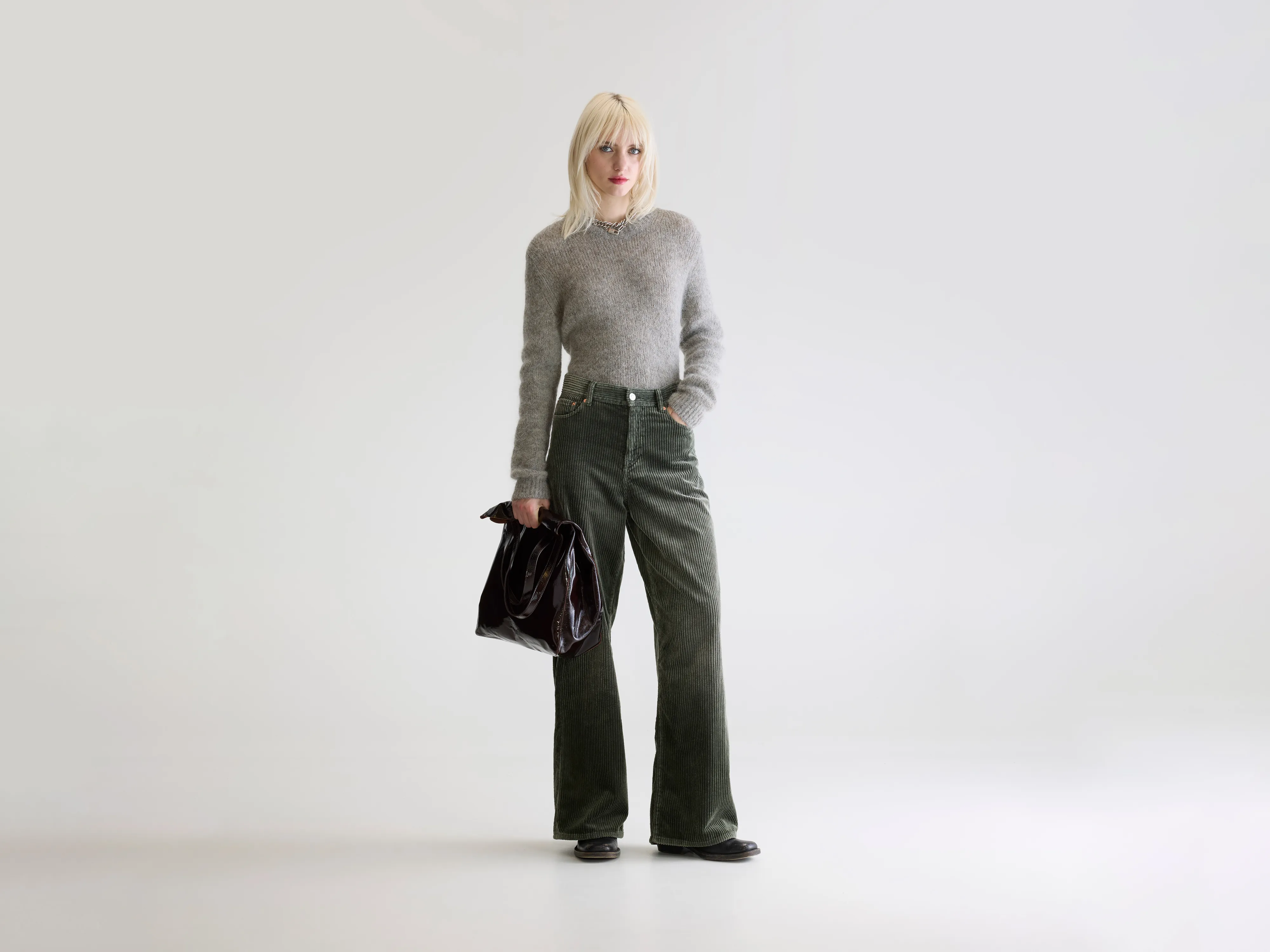 Denim N. 64 wide jeans (252 / W / SAGE)