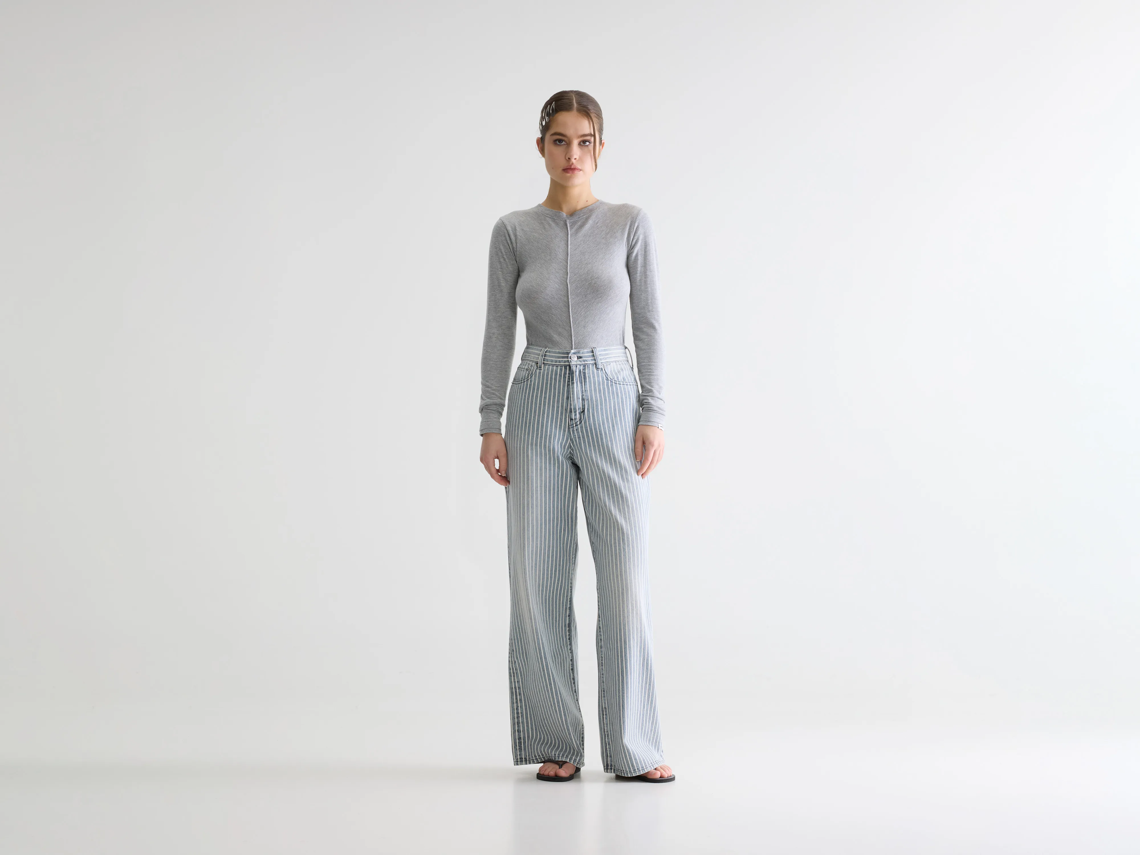 Denim N. 64 wide jeans (261 / W / STRIPE A)