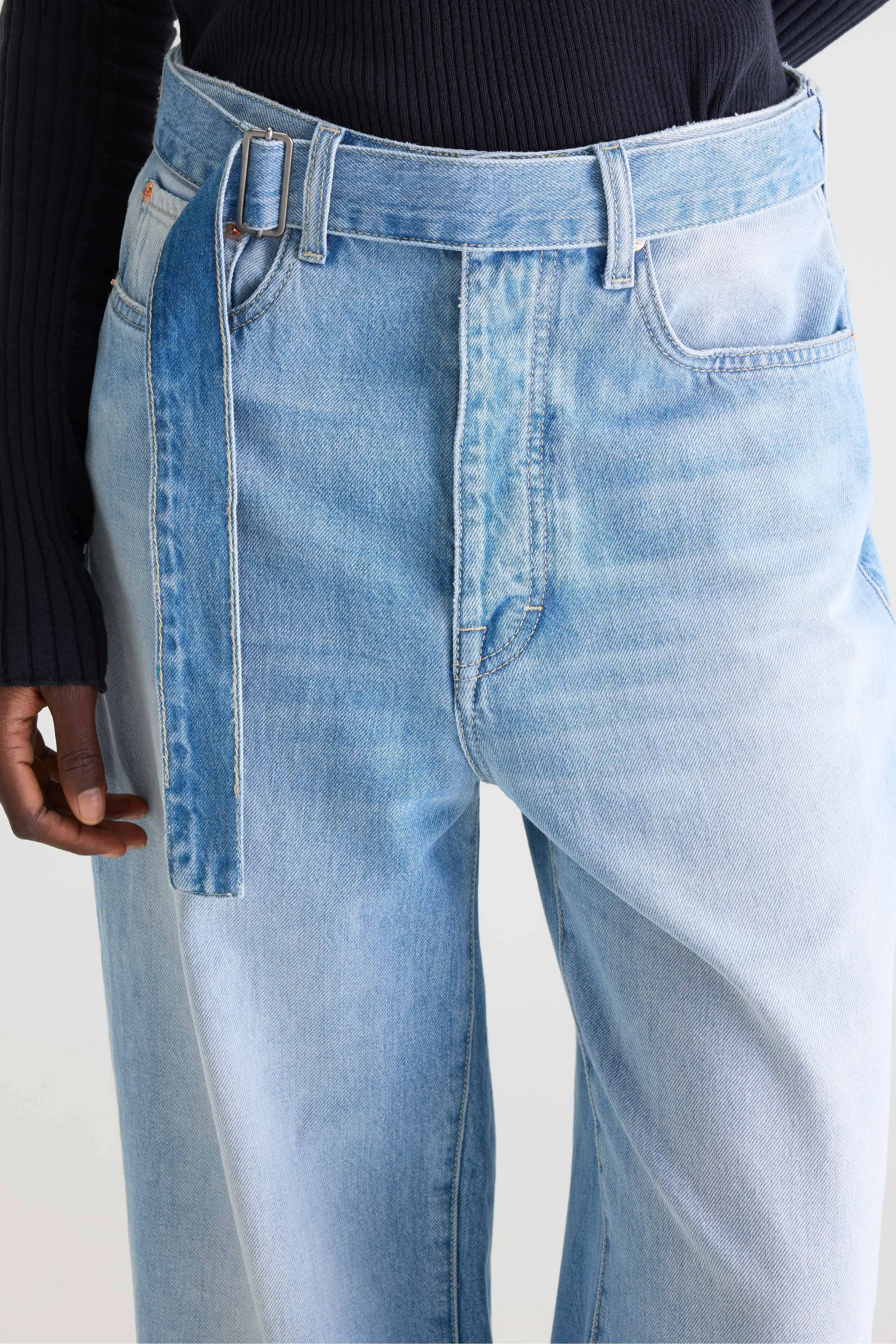 Denim N. 67 loose jeans (261 / W / USED LT BLUE) - Image 6