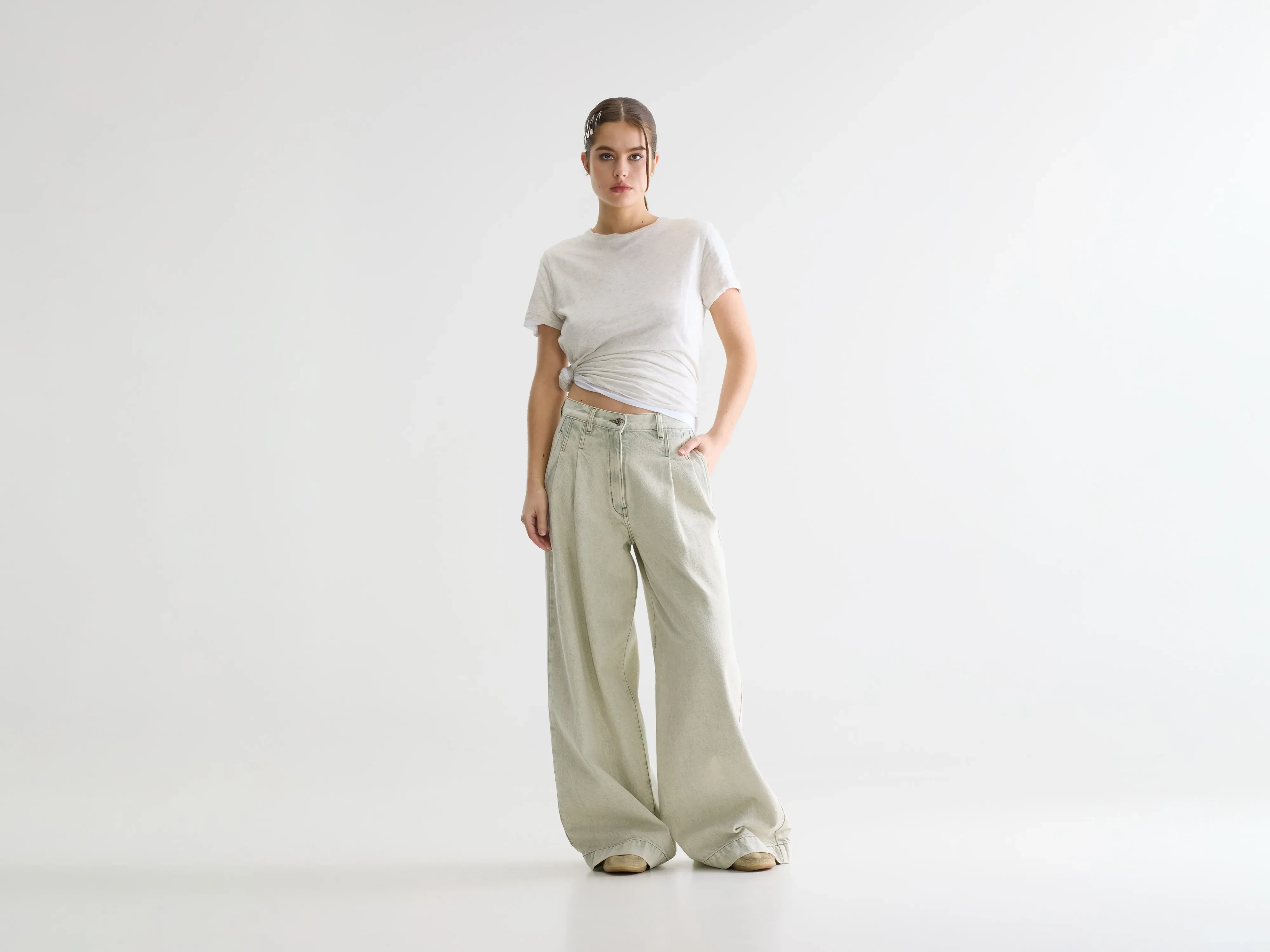 Denim N. 74 super-wide jeans (261 / W / JADEITE)
