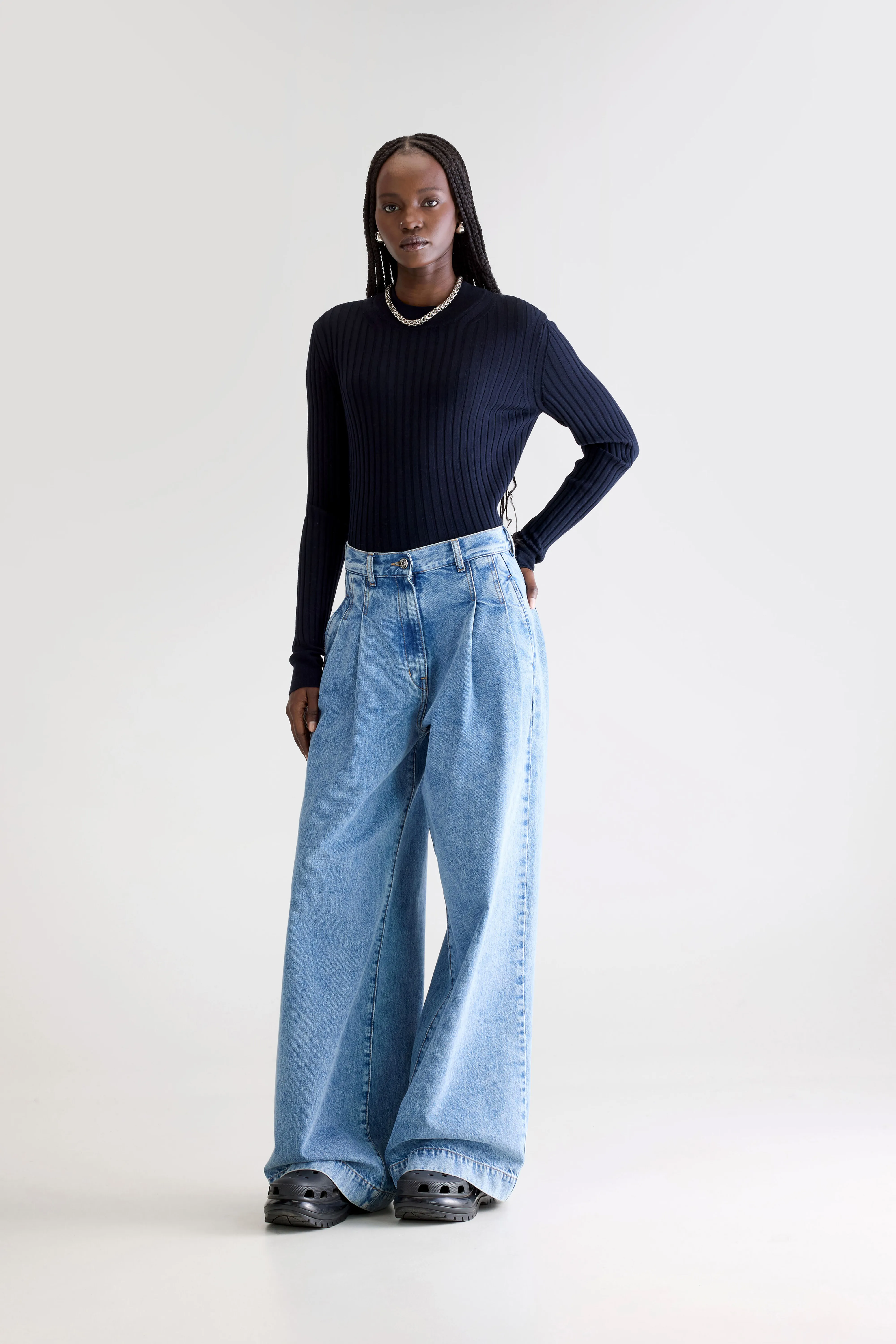 Denim N. 74 super-wide jeans (252 / W / STONE BLUE) - Image 2