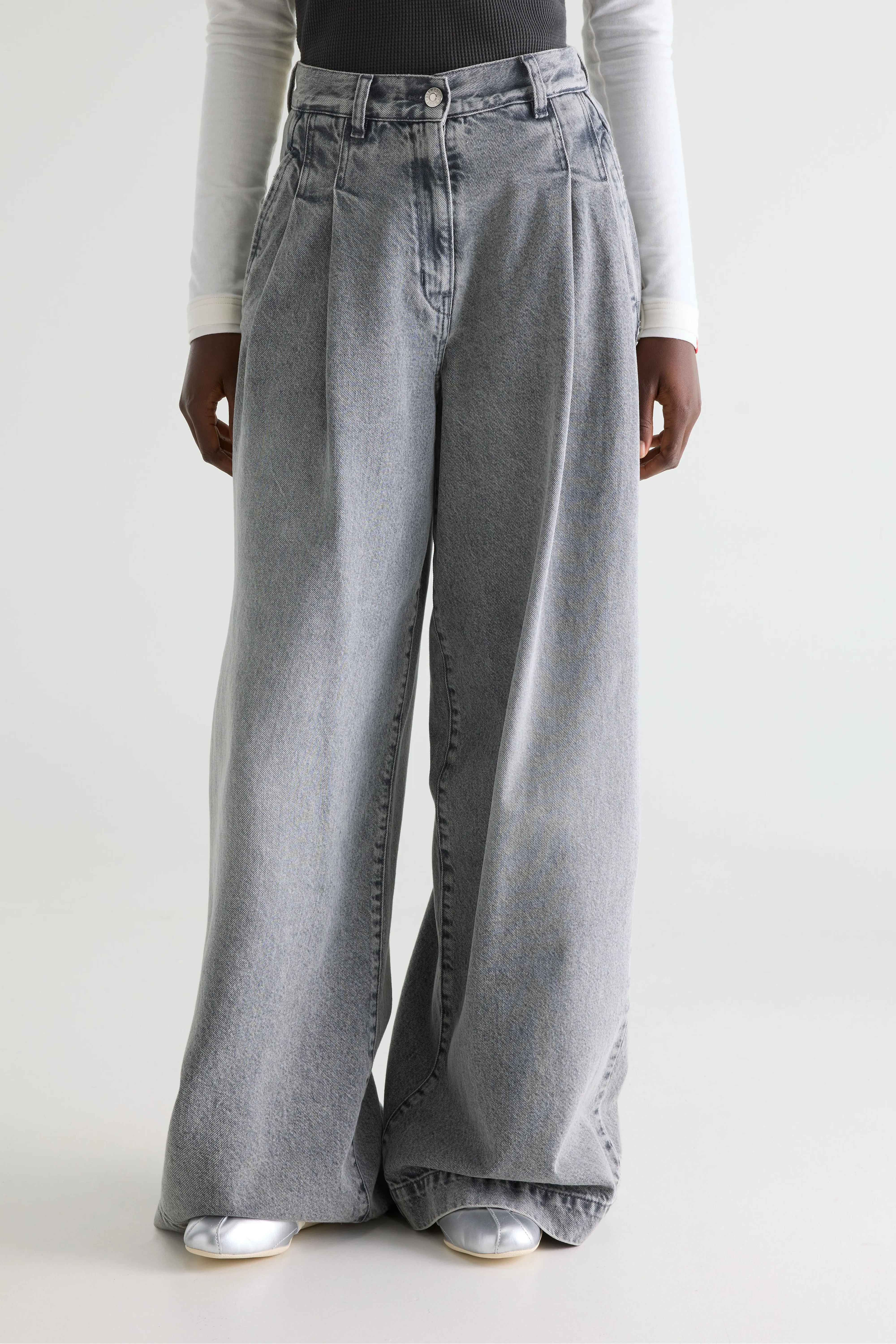 Denim N. 74 super-wide jeans (261 / W / USED GREY) - Image 3