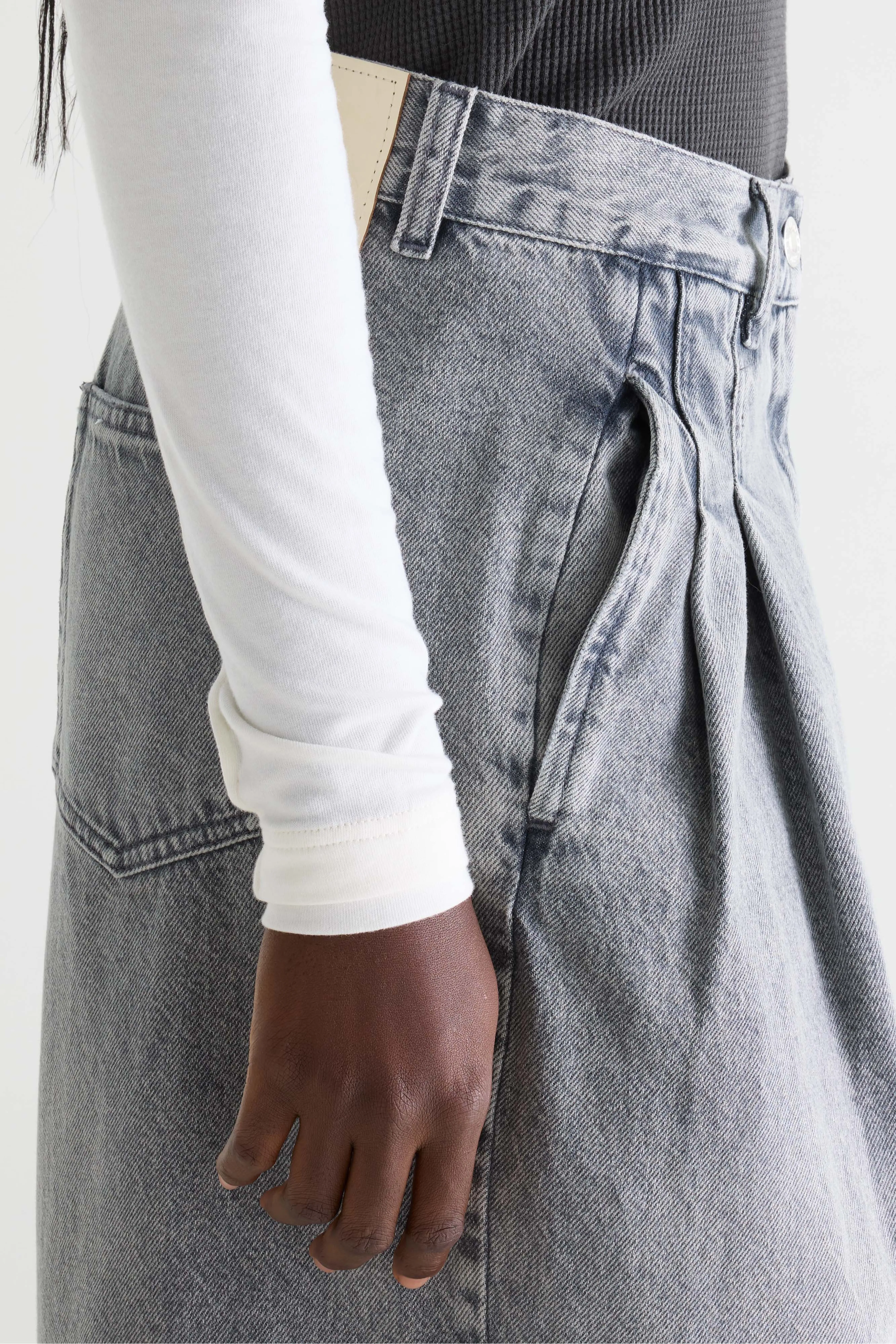 Denim N. 74 super-wide jeans (261 / W / USED GREY) - Image 7