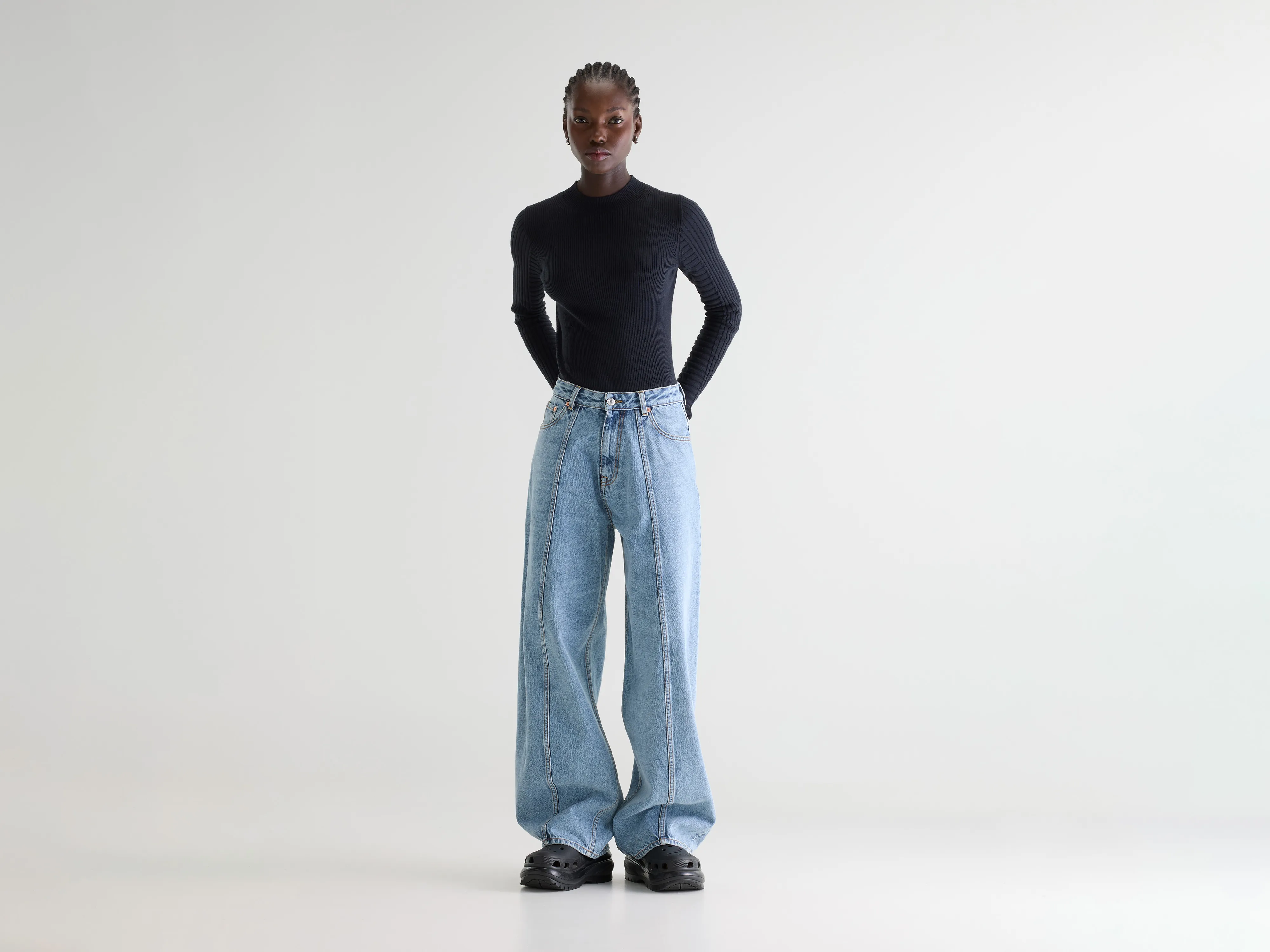 Denim N. 83 balloon jeans (261 / W / USED LT BLUE)