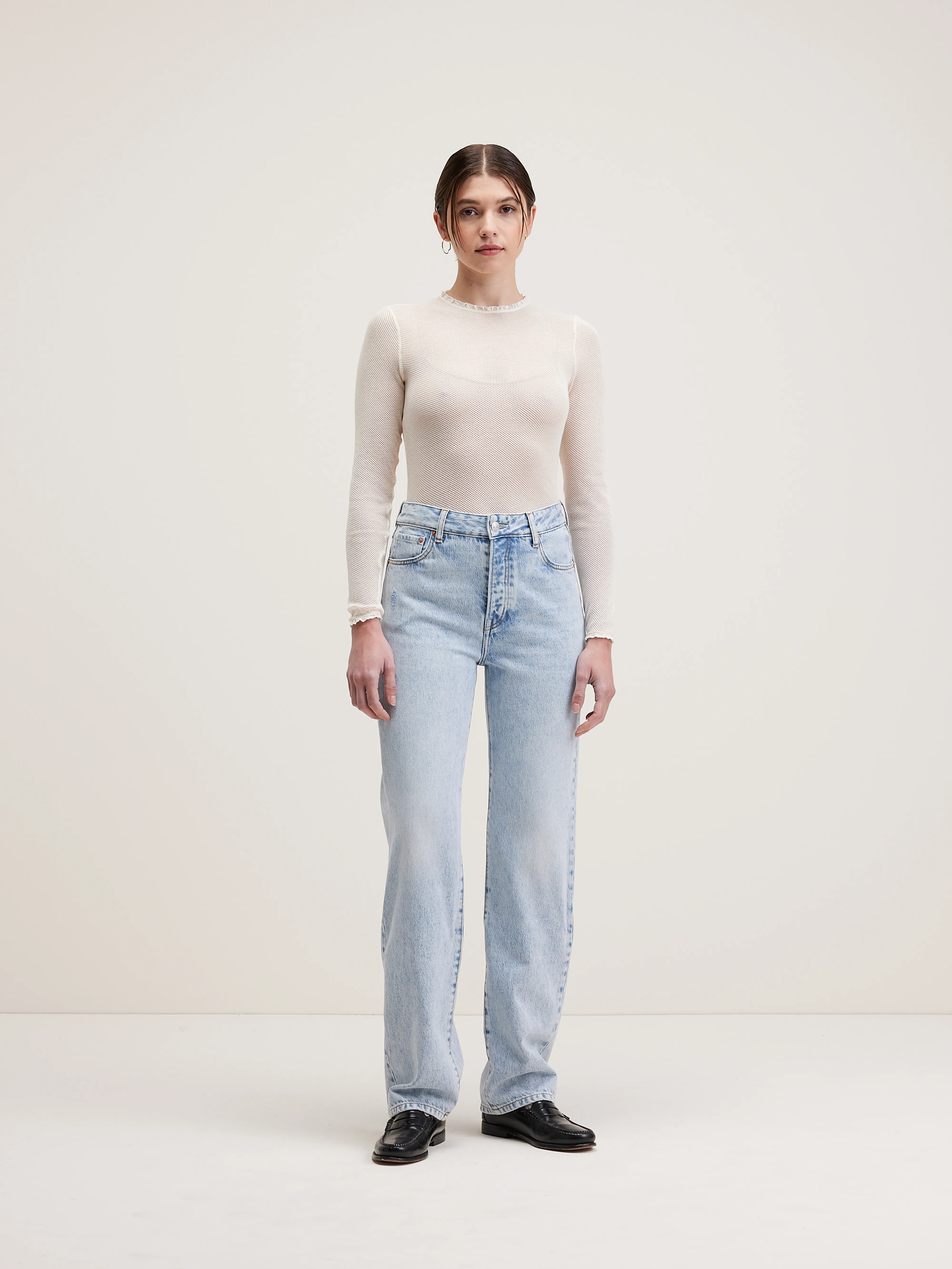 Denim N. 32 straight jeans (242 / W / USED LT BLUE) - Image 2