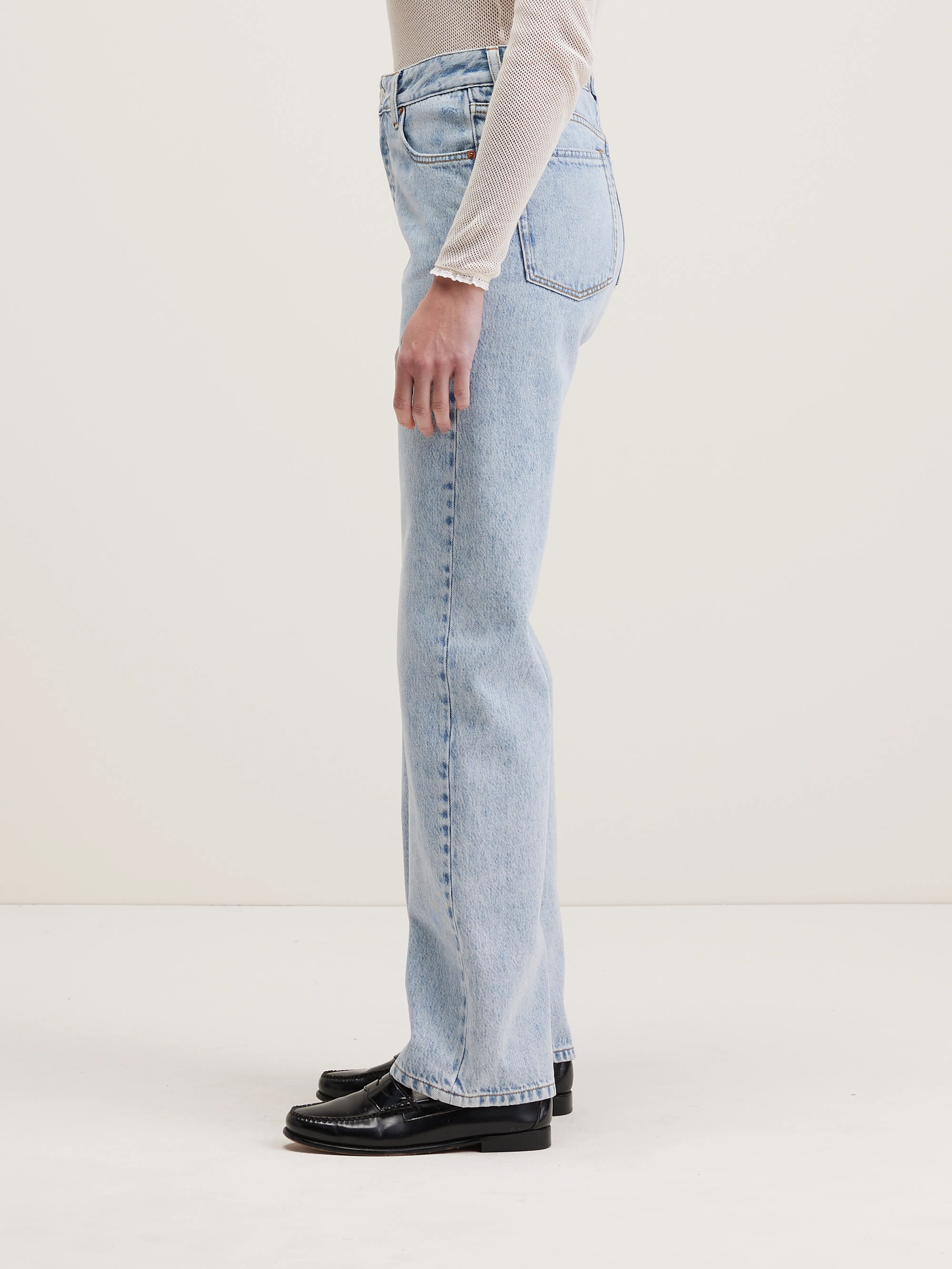 Denim N. 32 straight jeans (242 / W / USED LT BLUE) - Image 5
