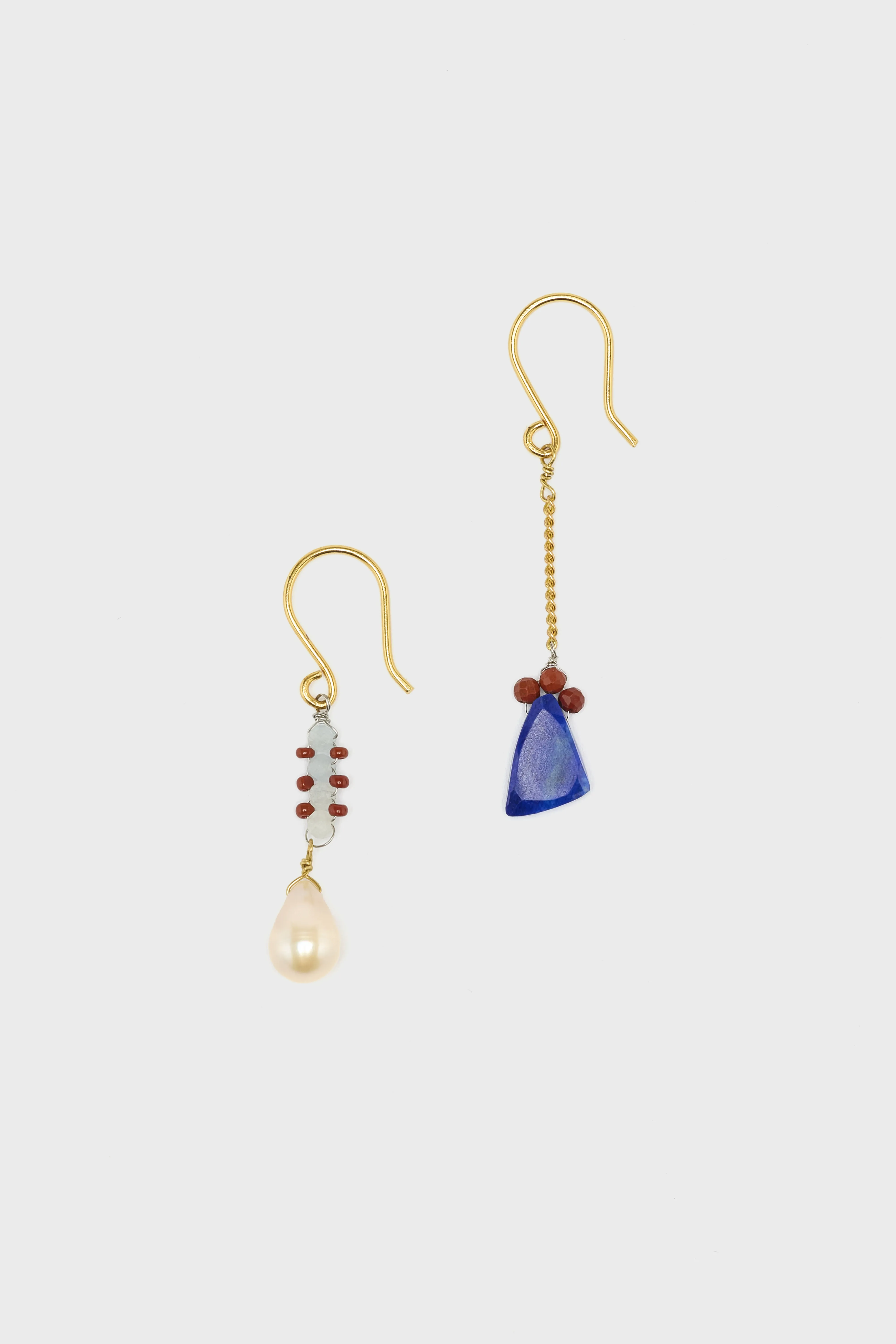 N° LA7 Asymmetric Earrings (252 / W / MULTICOLOR) - Image 2