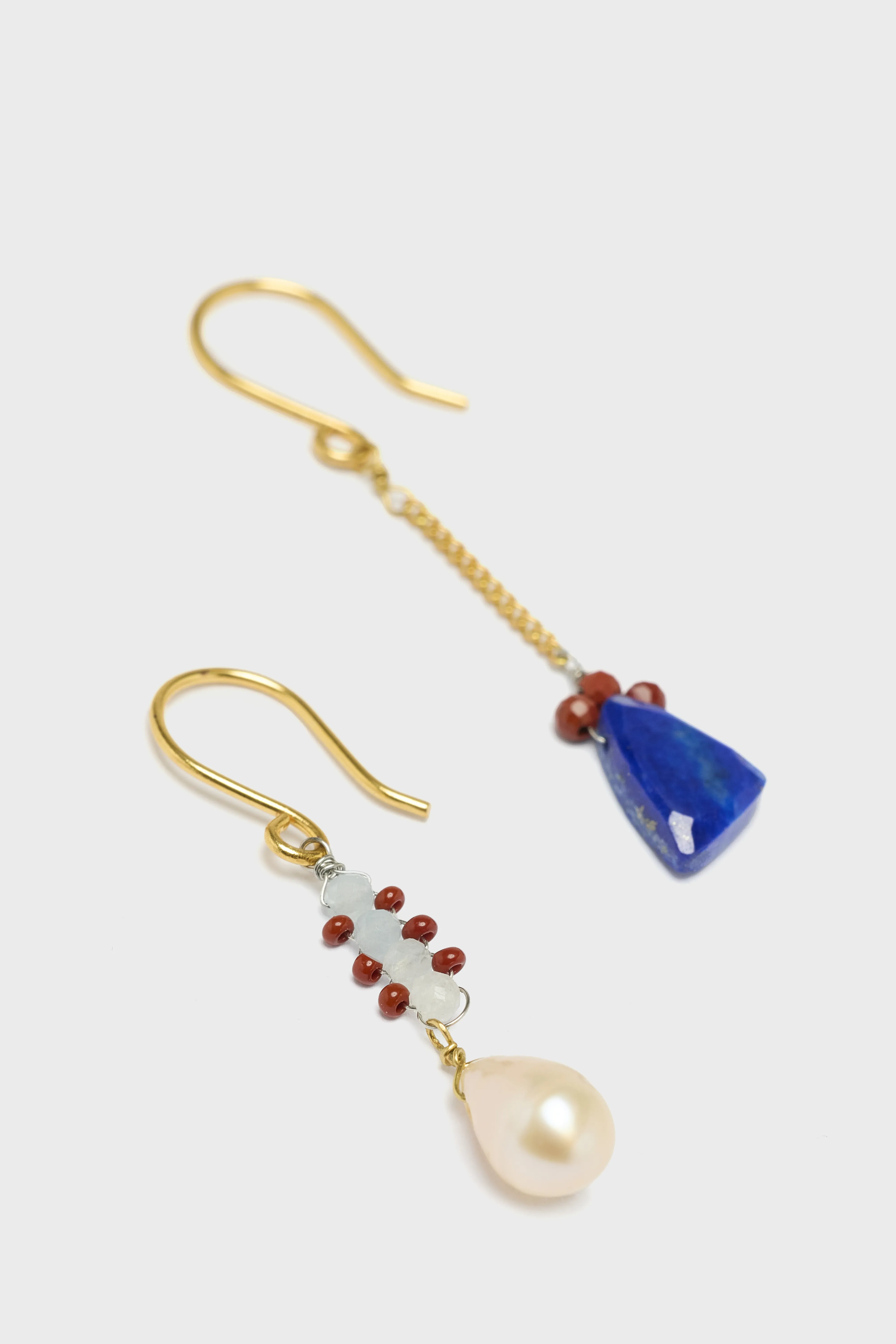 N° LA7 Asymmetric Earrings (252 / W / MULTICOLOR) - Image 3