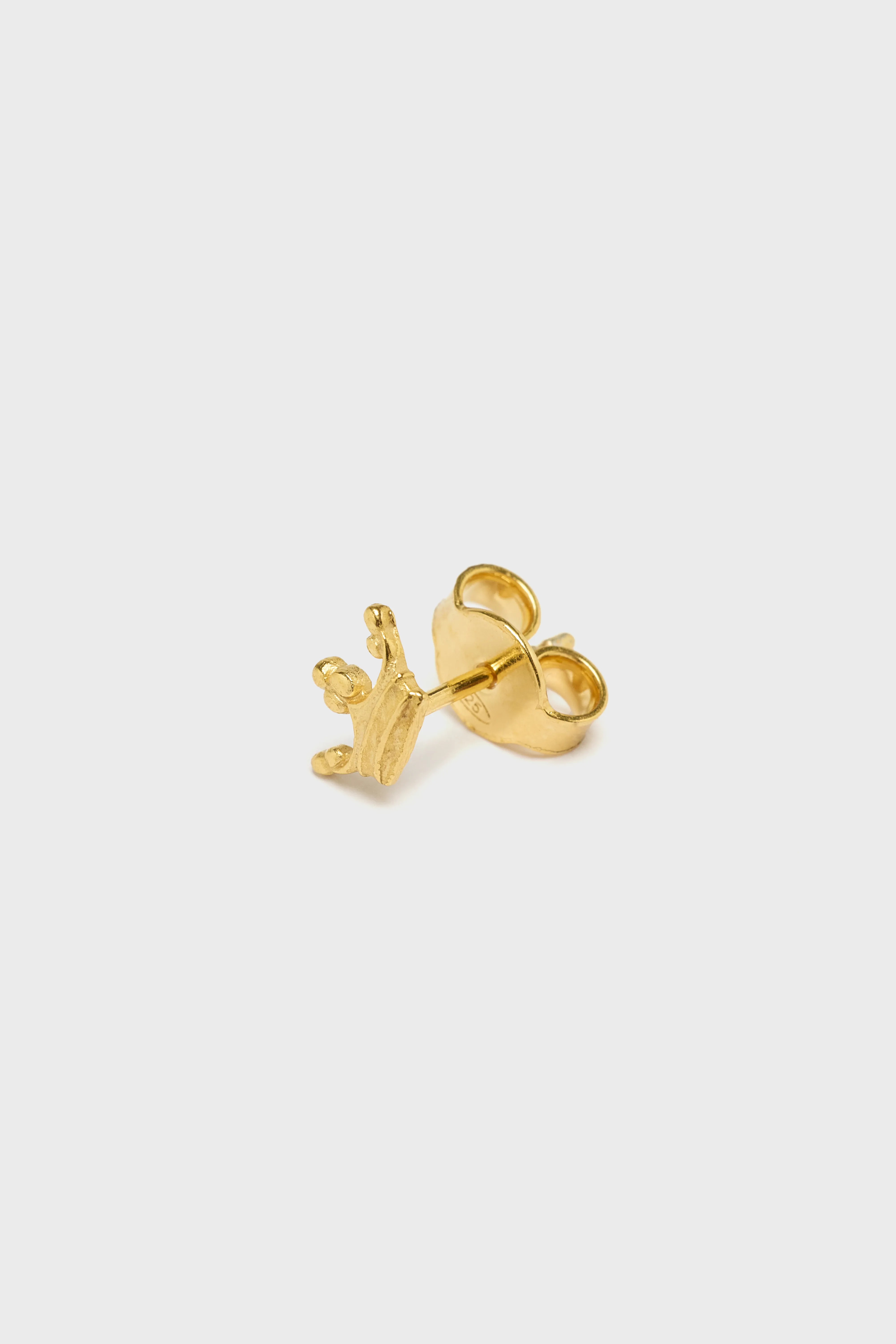 Crown Stud Earring (252 / W / GOLD) - Image 2